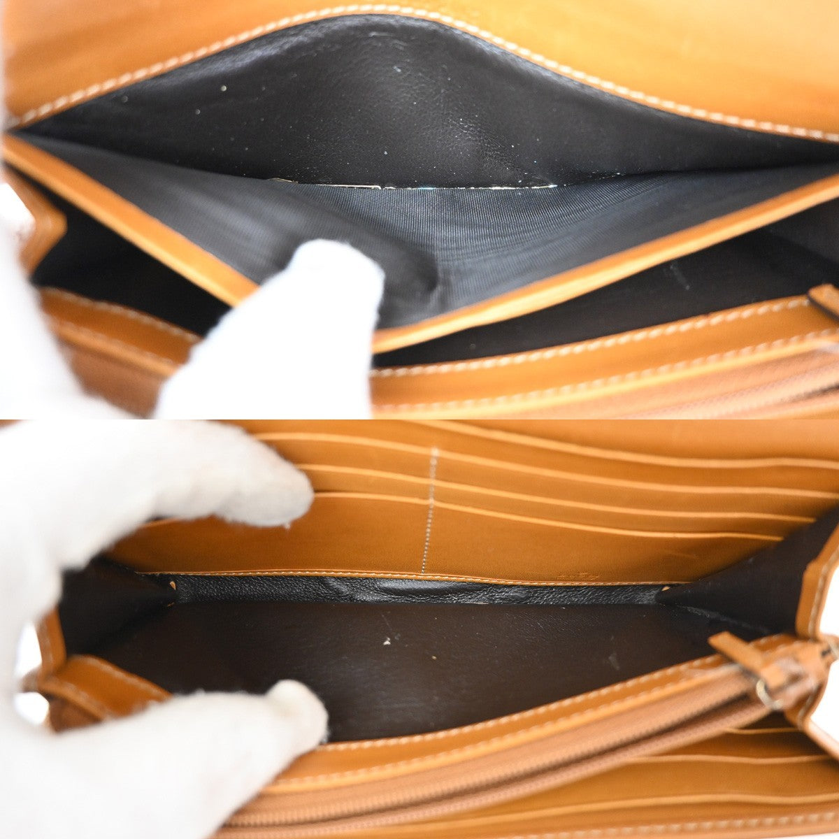 Gucci Vintage Horsebit Continental Gg Canvas And Leather Brown Canvas Wallets Accessory (Pre-Owned)