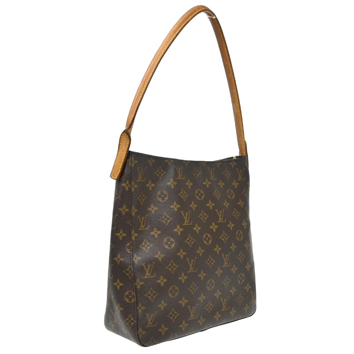 Louis Vuitton Looping Monogram Canvas Brown Canvas Handbag (Pre-Owned)
