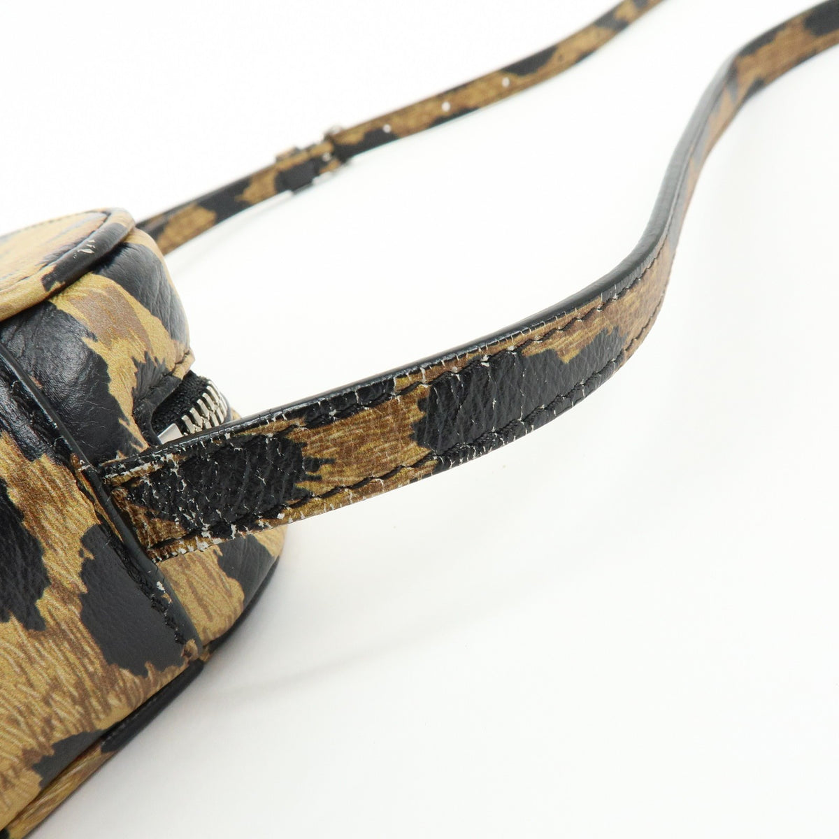 Balenciaga Everyday Camera Printed Leather Brown Leather Handbag (Pre-Owned)