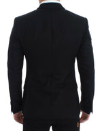 Dolce & Gabbana Elegant Black Silk Blend Sicilia Men's Blazer