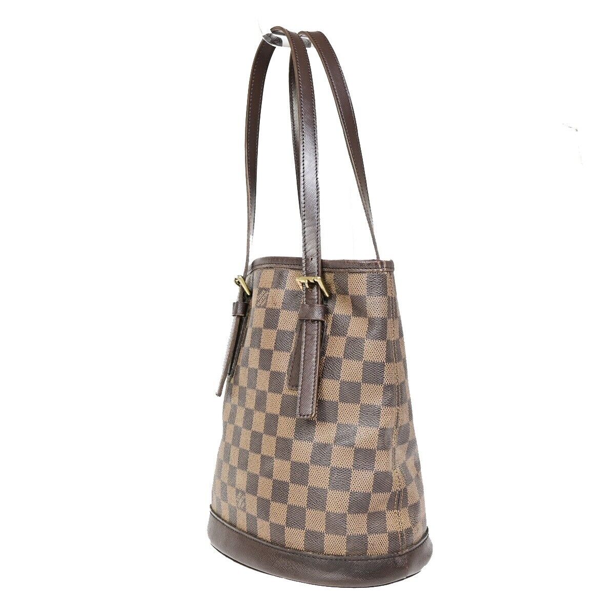 Louis Vuitton Marais Brown Canvas Shoulder Bag (Pre-Owned)