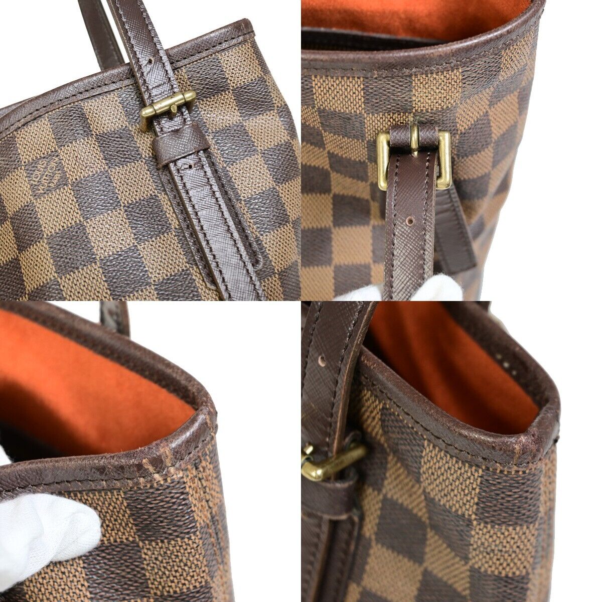 Louis Vuitton Marais Brown Canvas Shoulder Bag (Pre-Owned)