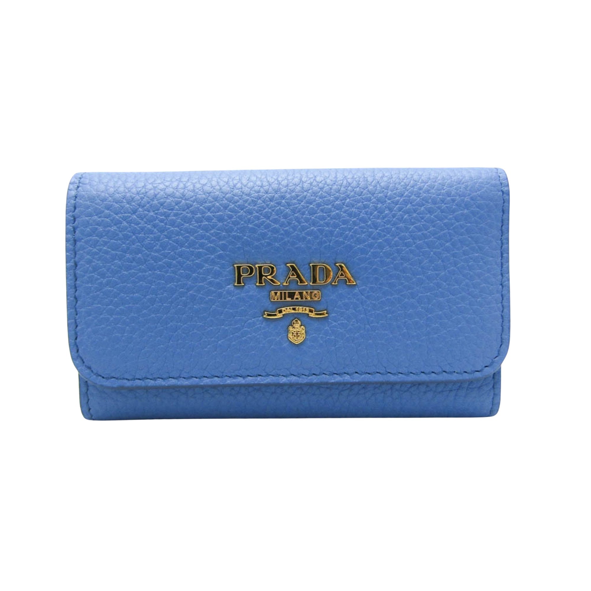 Prada Blue Leather Wallet (Pre-Owned)