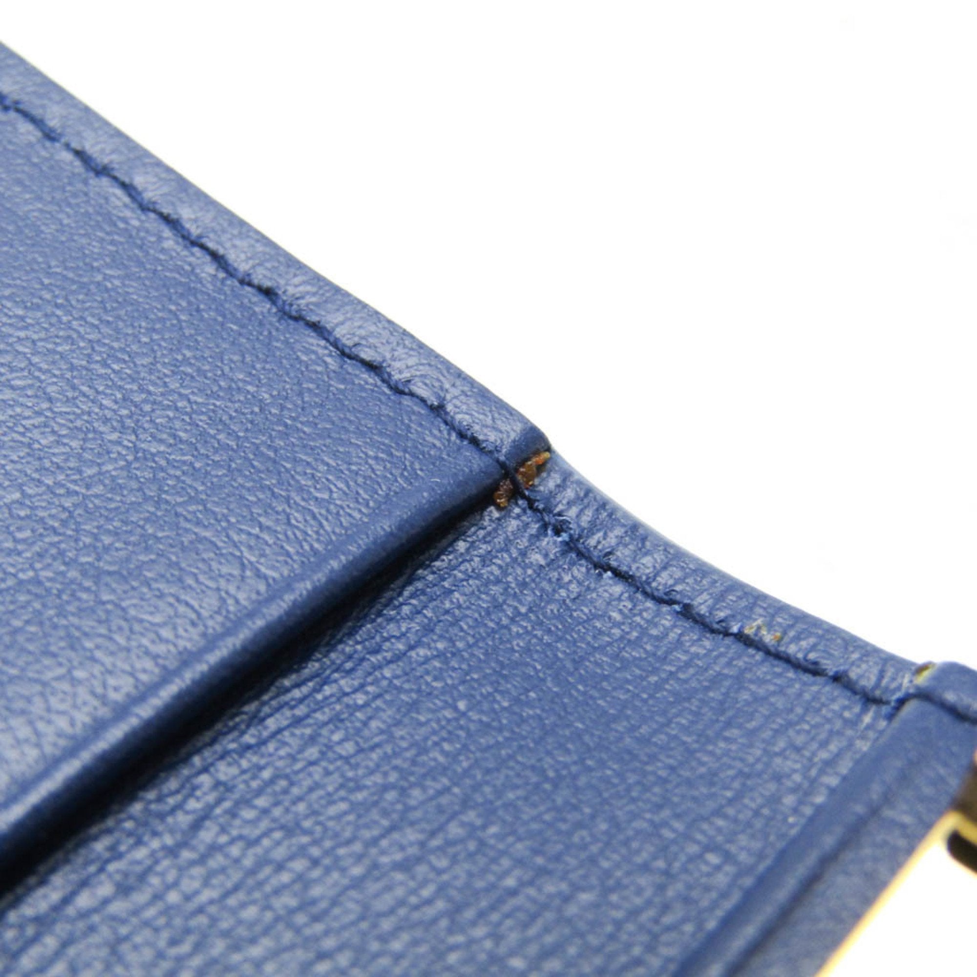 Prada Blue Leather Wallet (Pre-Owned)