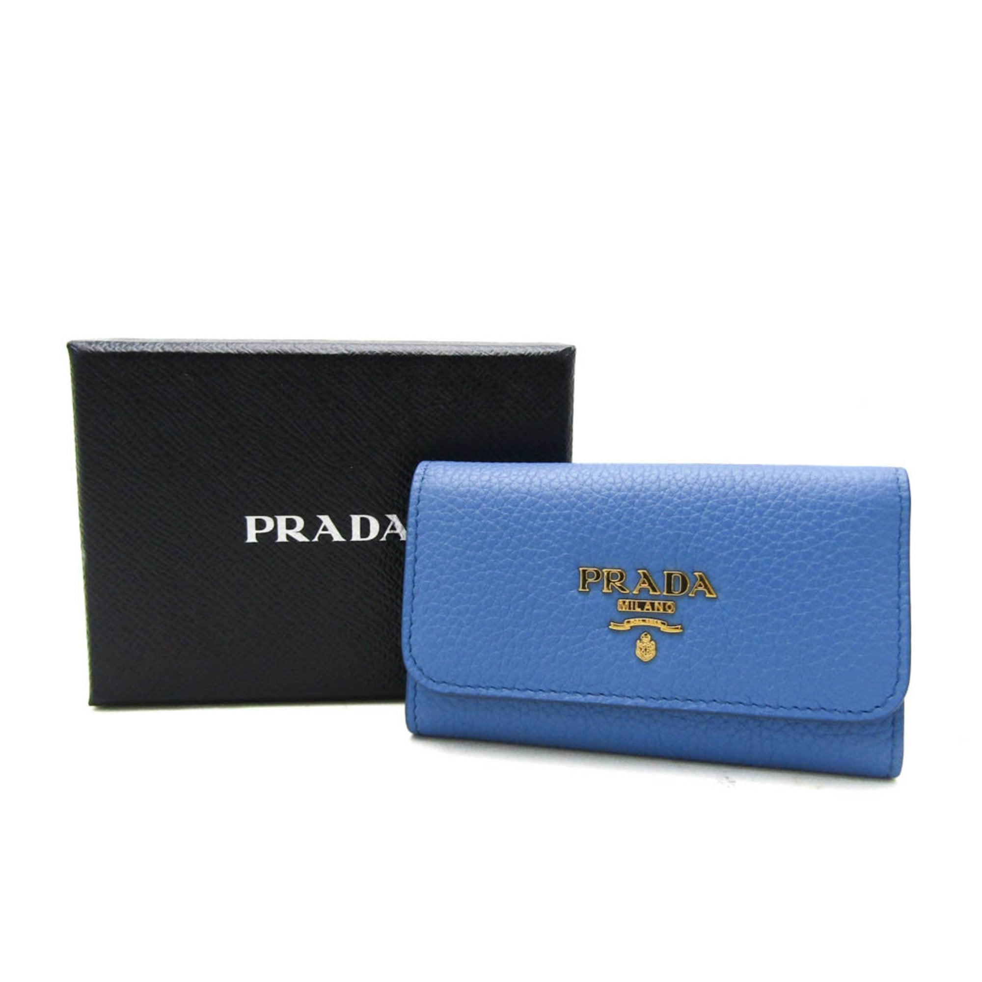 Prada Blue Leather Wallet (Pre-Owned)