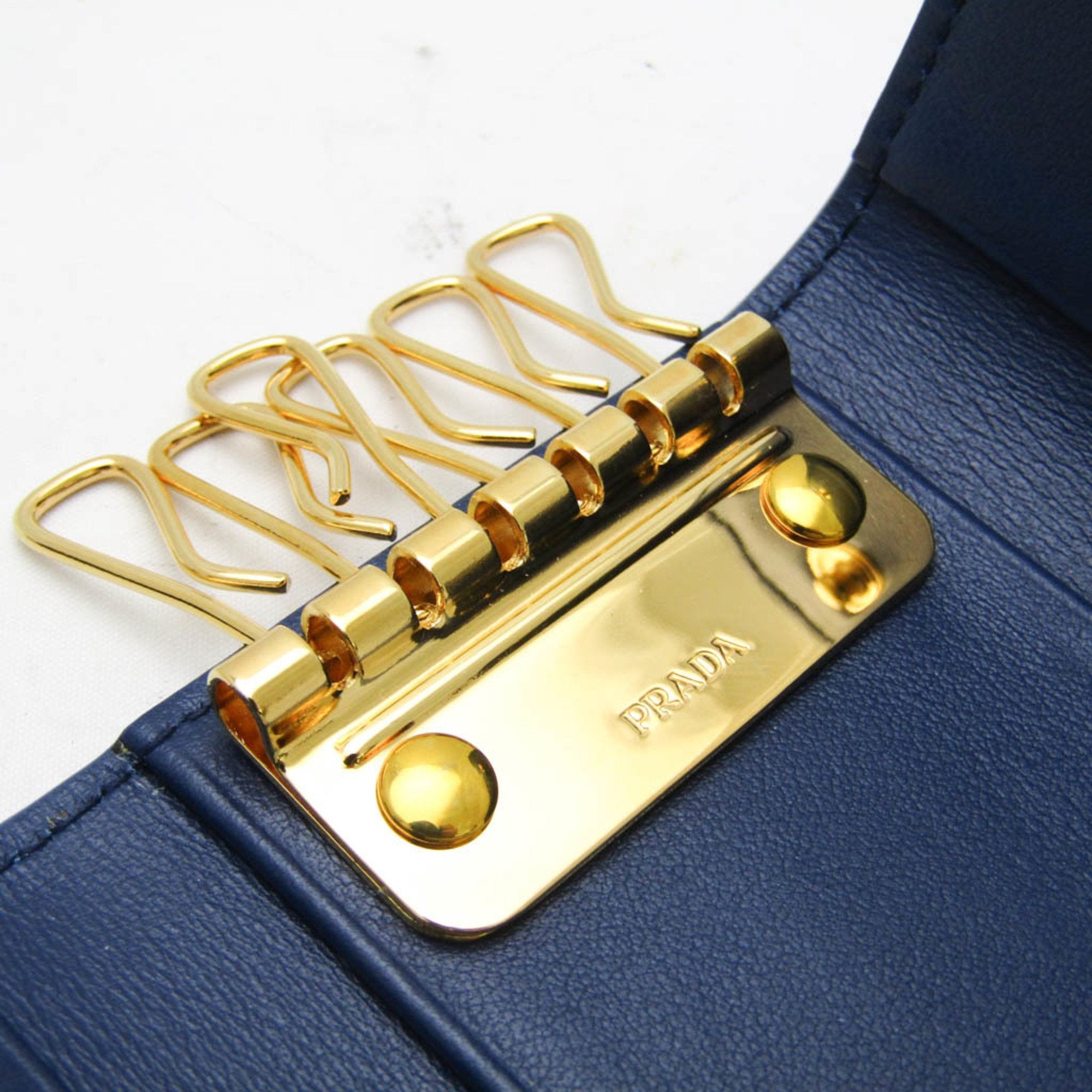 Prada Blue Leather Wallet (Pre-Owned)