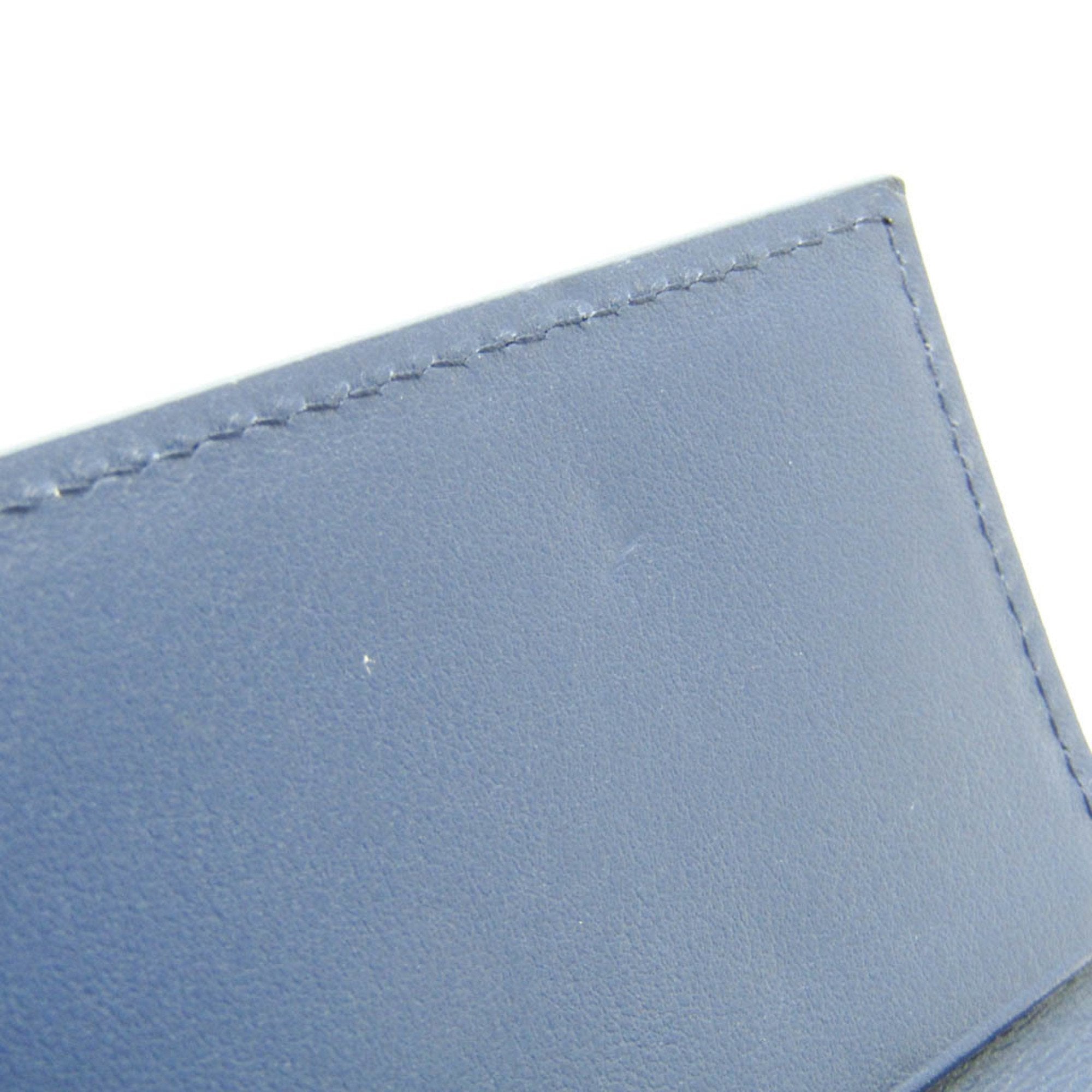 Prada Blue Leather Wallet (Pre-Owned)