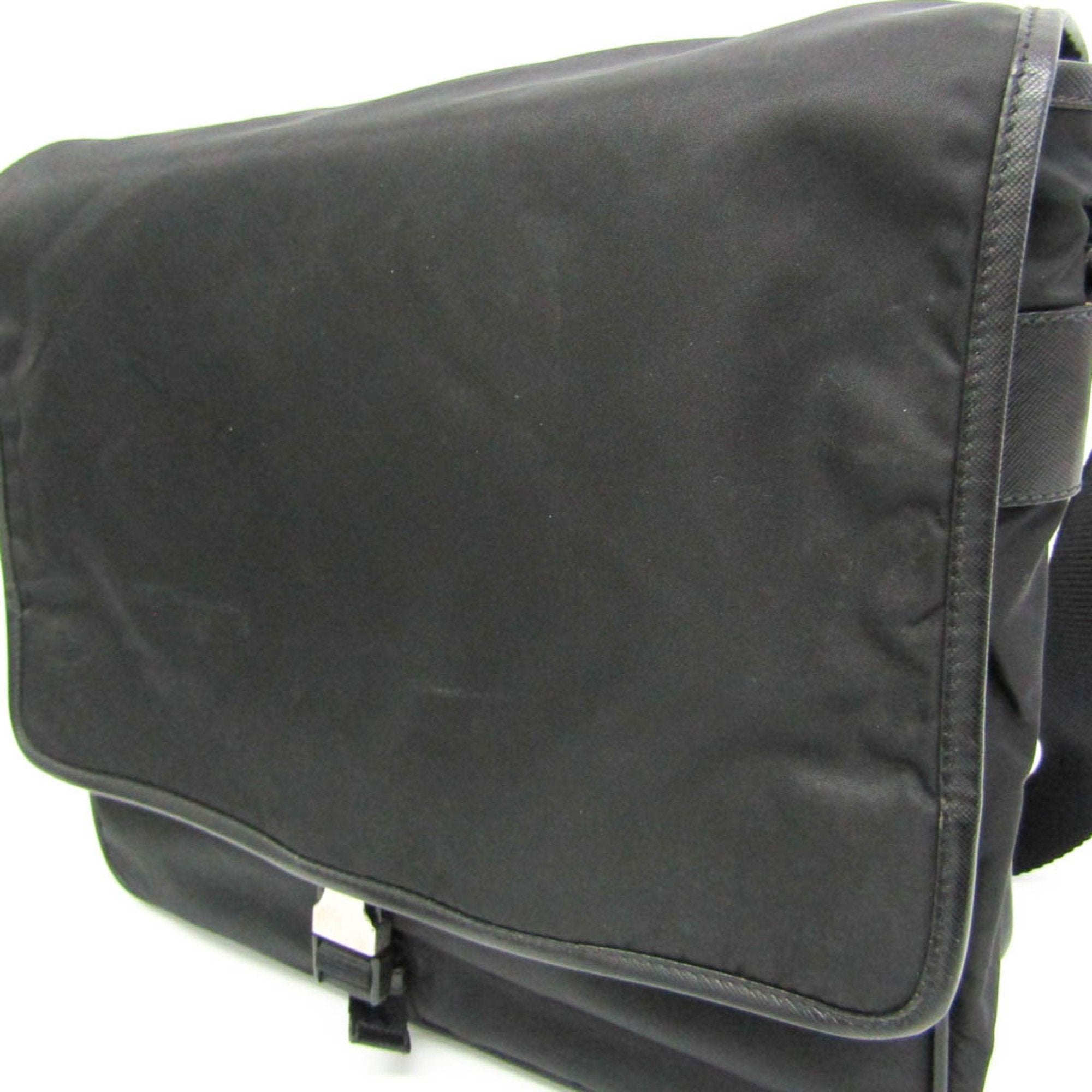 Prada Black Synthetic Shoulder Bag (Pre-Owned)