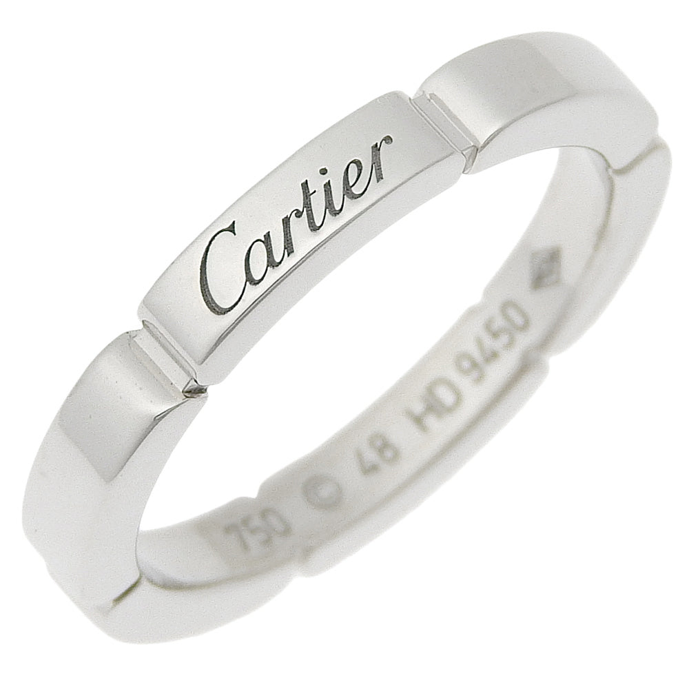 Cartier Maillon Panthère Gold White Gold Ring Jewelry (Pre-Owned)