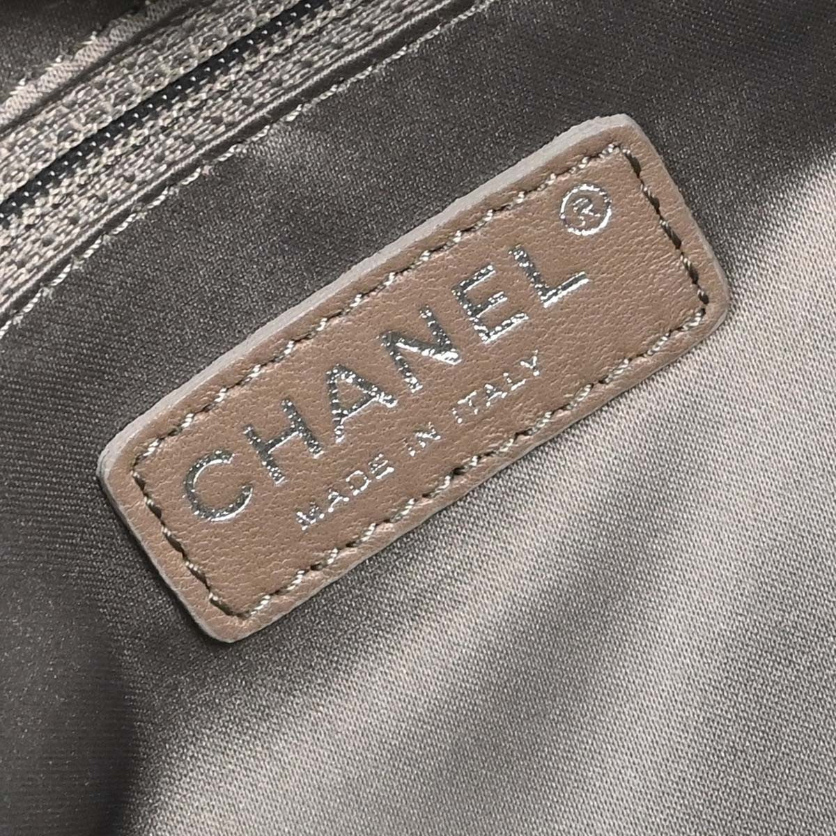 Chanel Twisted Bowling Glazed Calfskin Black Leather Shoulder Bag Bag (Pre-Owned)