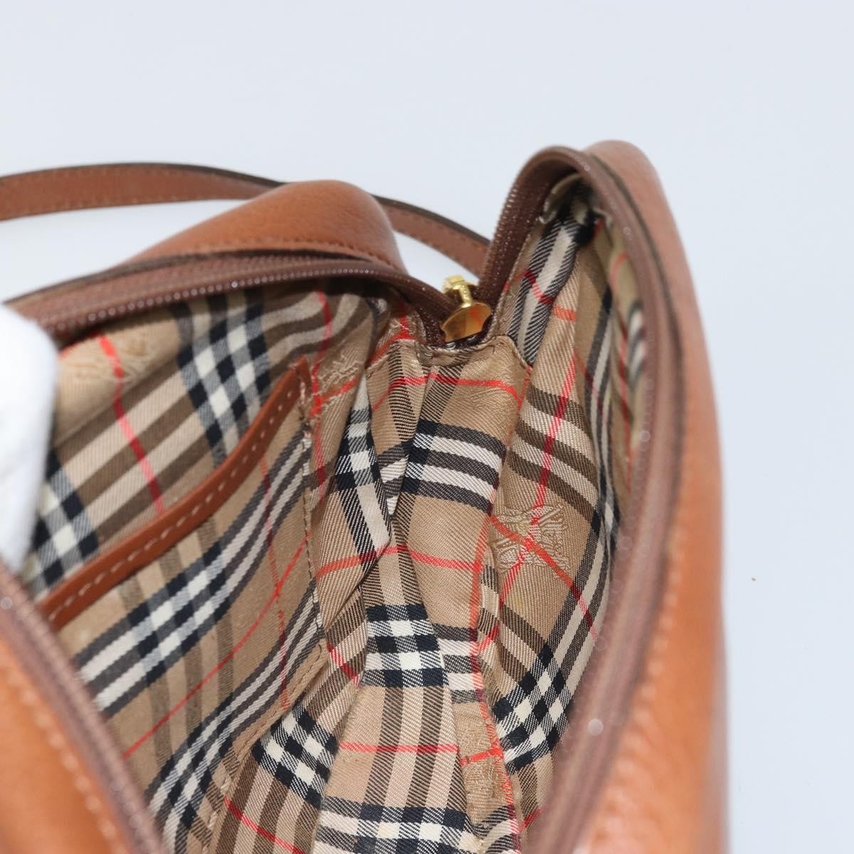 Burberry Vintage Leather Brown Leather Shoulder Bag Bag (Pre-Owned)