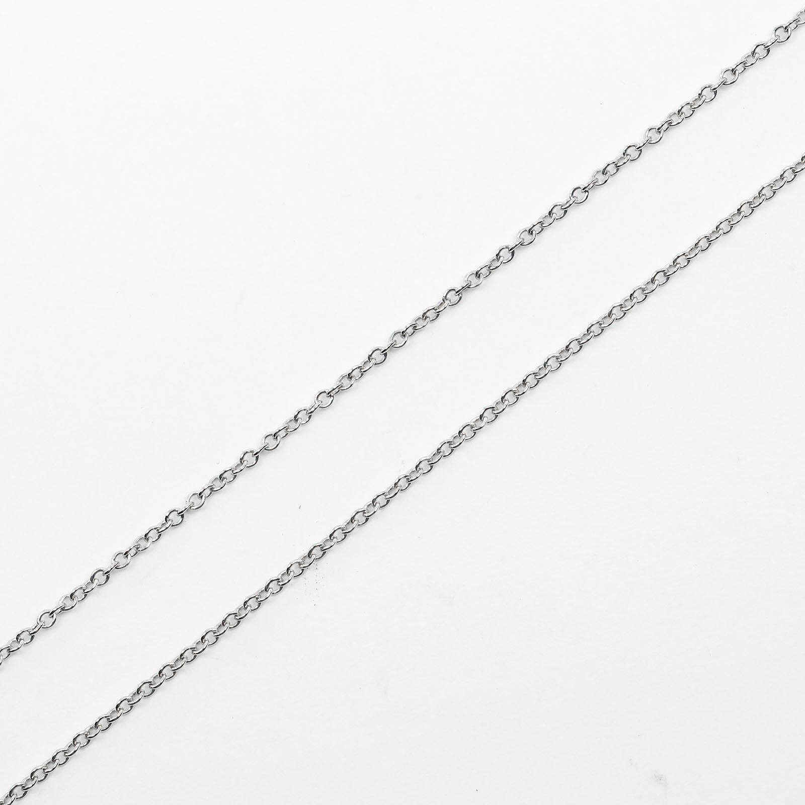 Tiffany & Co By The Yard Silver Platinum Necklace Jewelry (Pre-Owned)