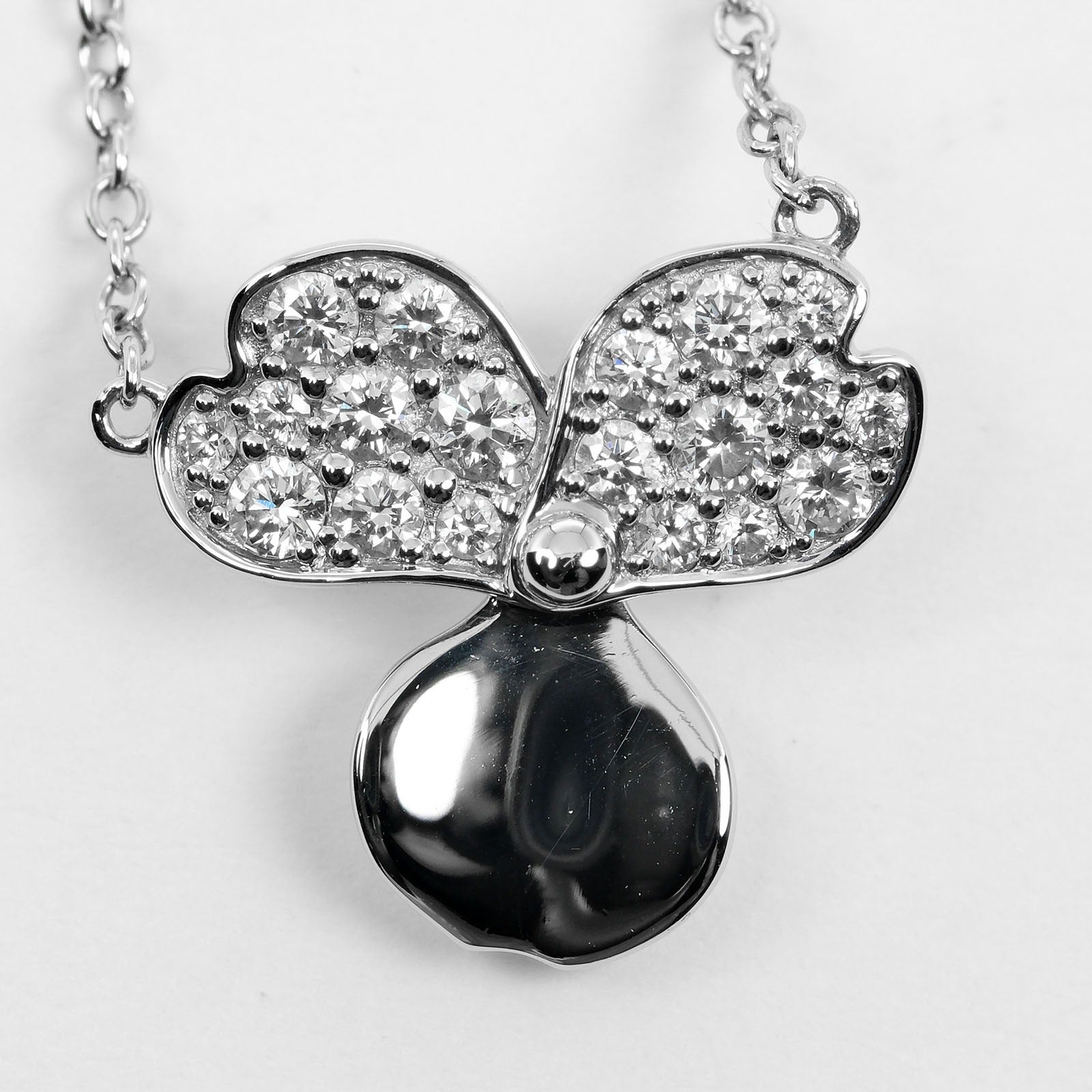 Tiffany & Co Paper Flowers Silver Platinum Necklace Jewelry (Pre-Owned)