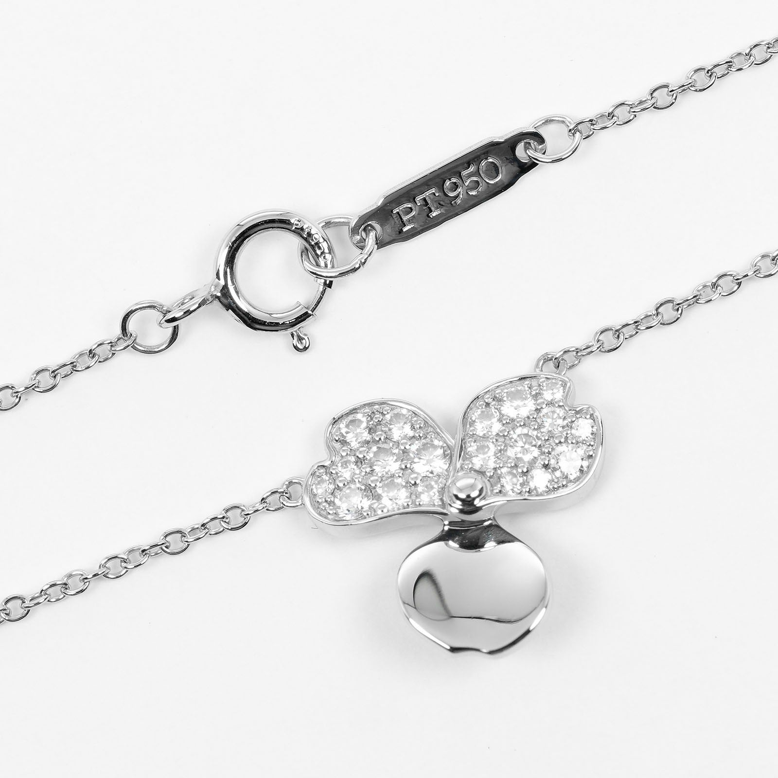 Tiffany & Co Paper Flowers Silver Platinum Necklace Jewelry (Pre-Owned)
