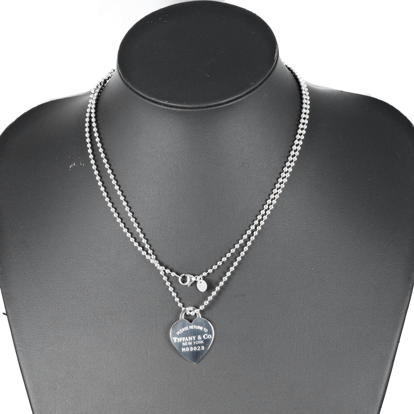 Tiffany & Co Return To Heart Tag Silver Silver Necklace Jewelry (Pre-Owned)