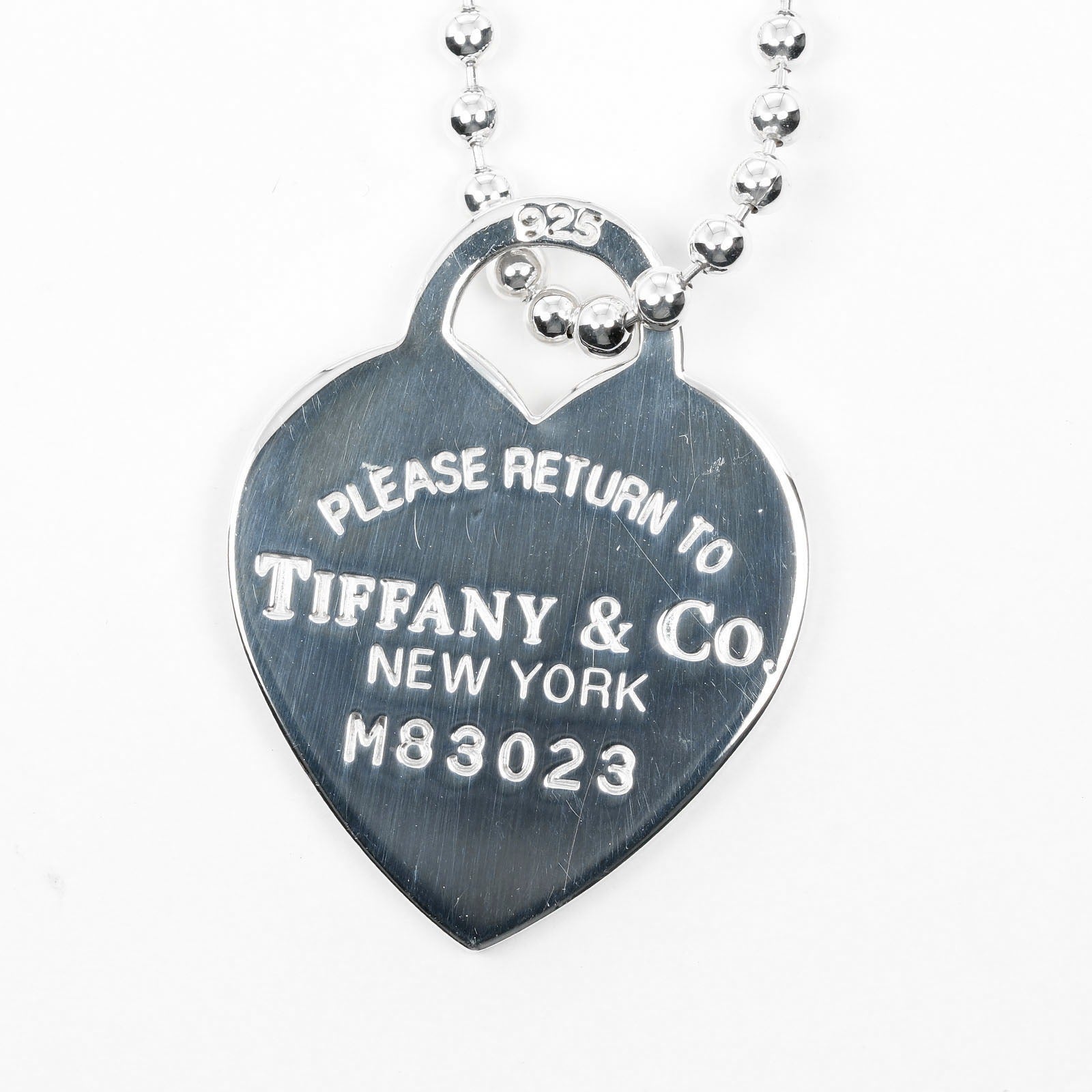 Tiffany & Co Return To Heart Tag Silver Silver Necklace Jewelry (Pre-Owned)