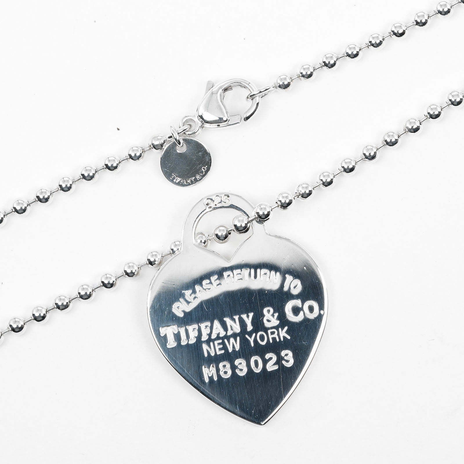 Tiffany & Co Return To Heart Tag Silver Silver Necklace Jewelry (Pre-Owned)