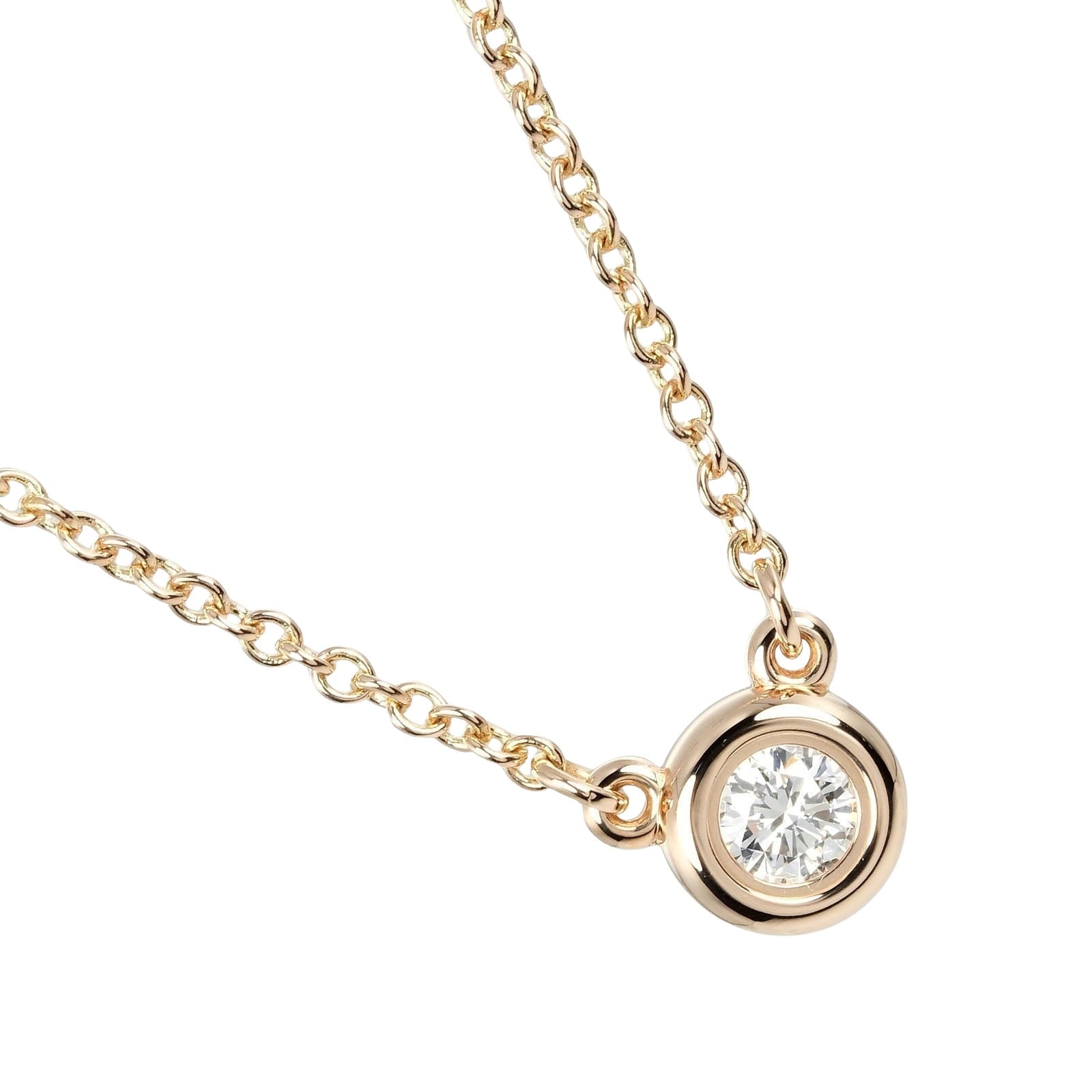 Tiffany & Co By The Yard Gold Rose Gold Necklace Jewelry (Pre-Owned)