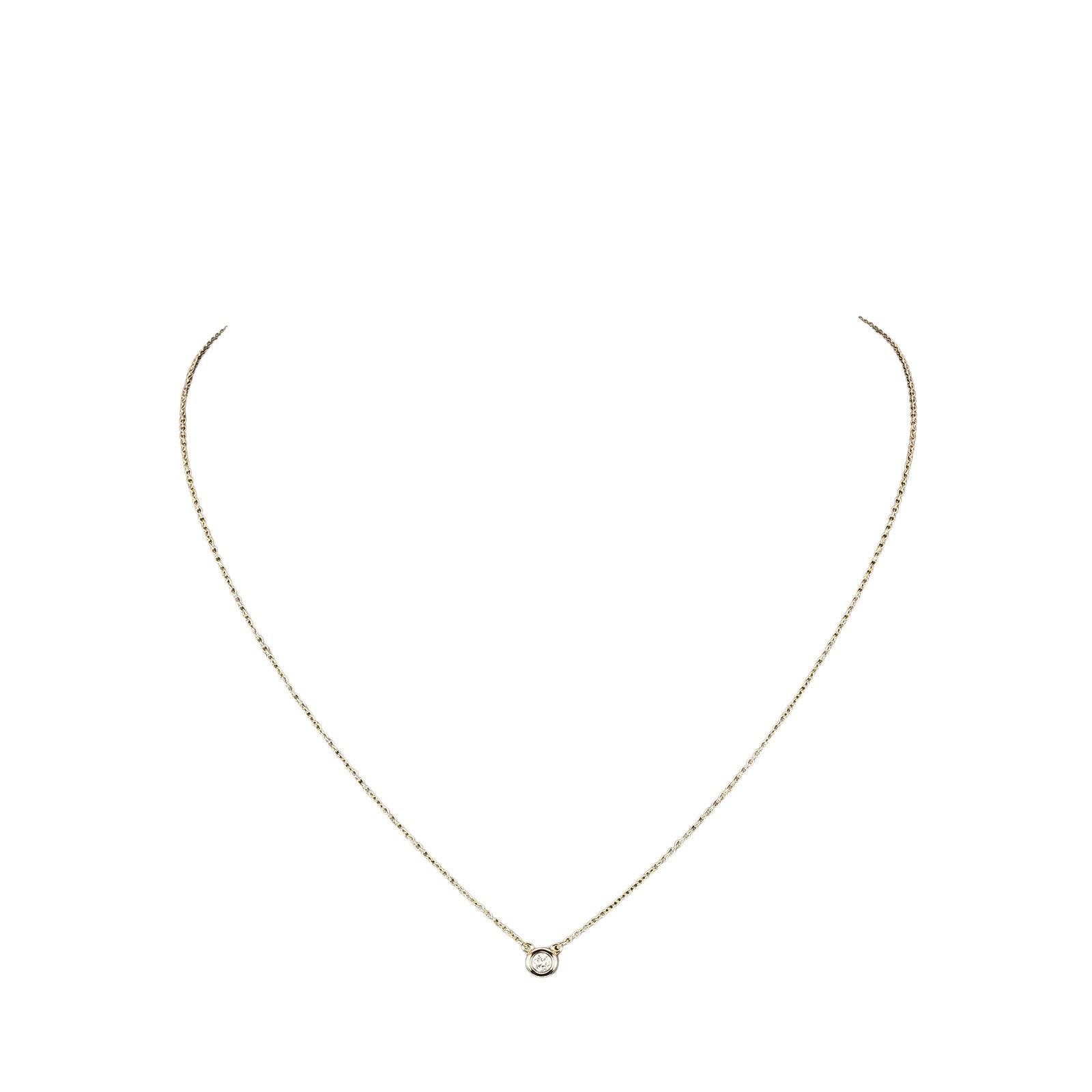 Tiffany & Co By The Yard Gold Rose Gold Necklace Jewelry (Pre-Owned)