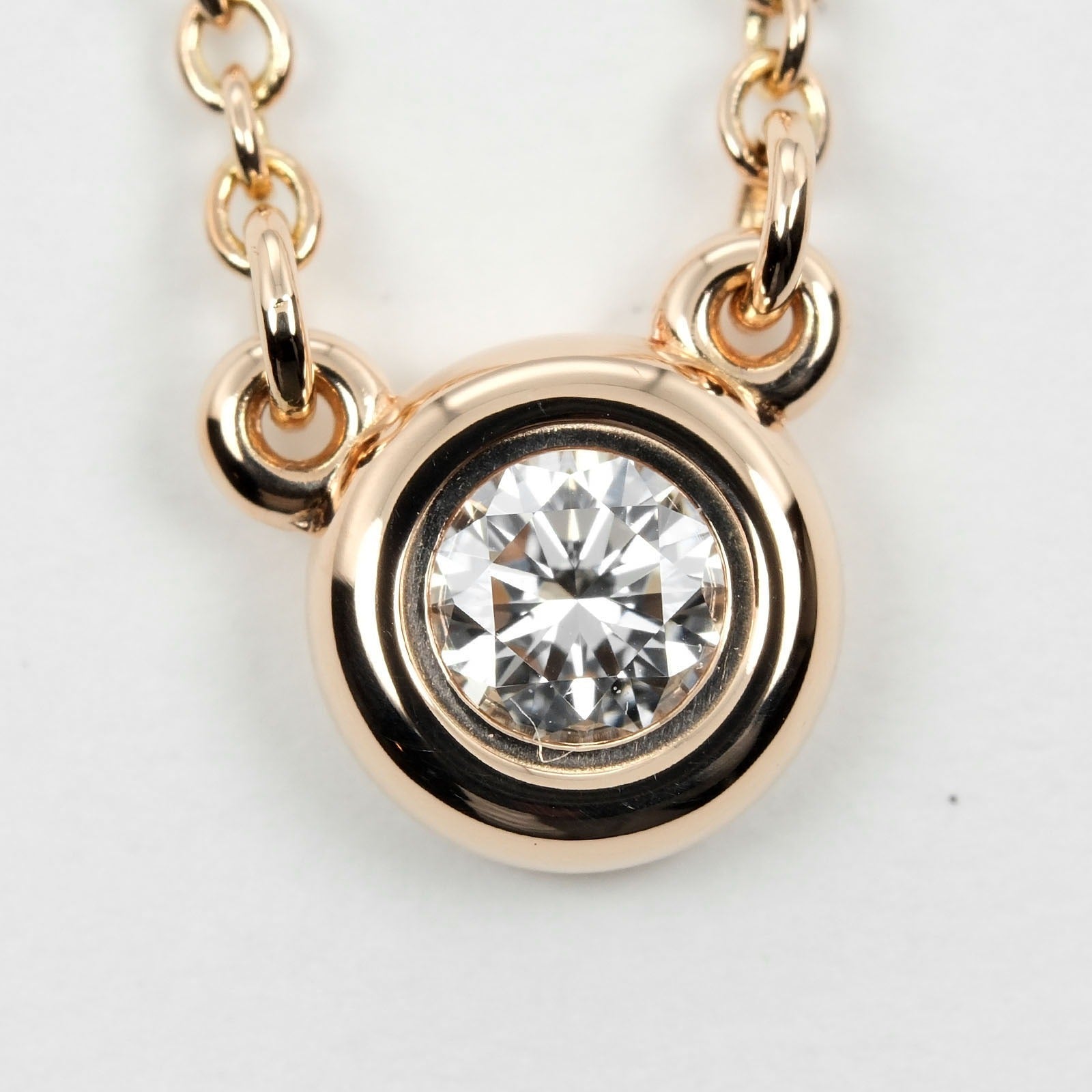 Tiffany & Co By The Yard Gold Rose Gold Necklace Jewelry (Pre-Owned)