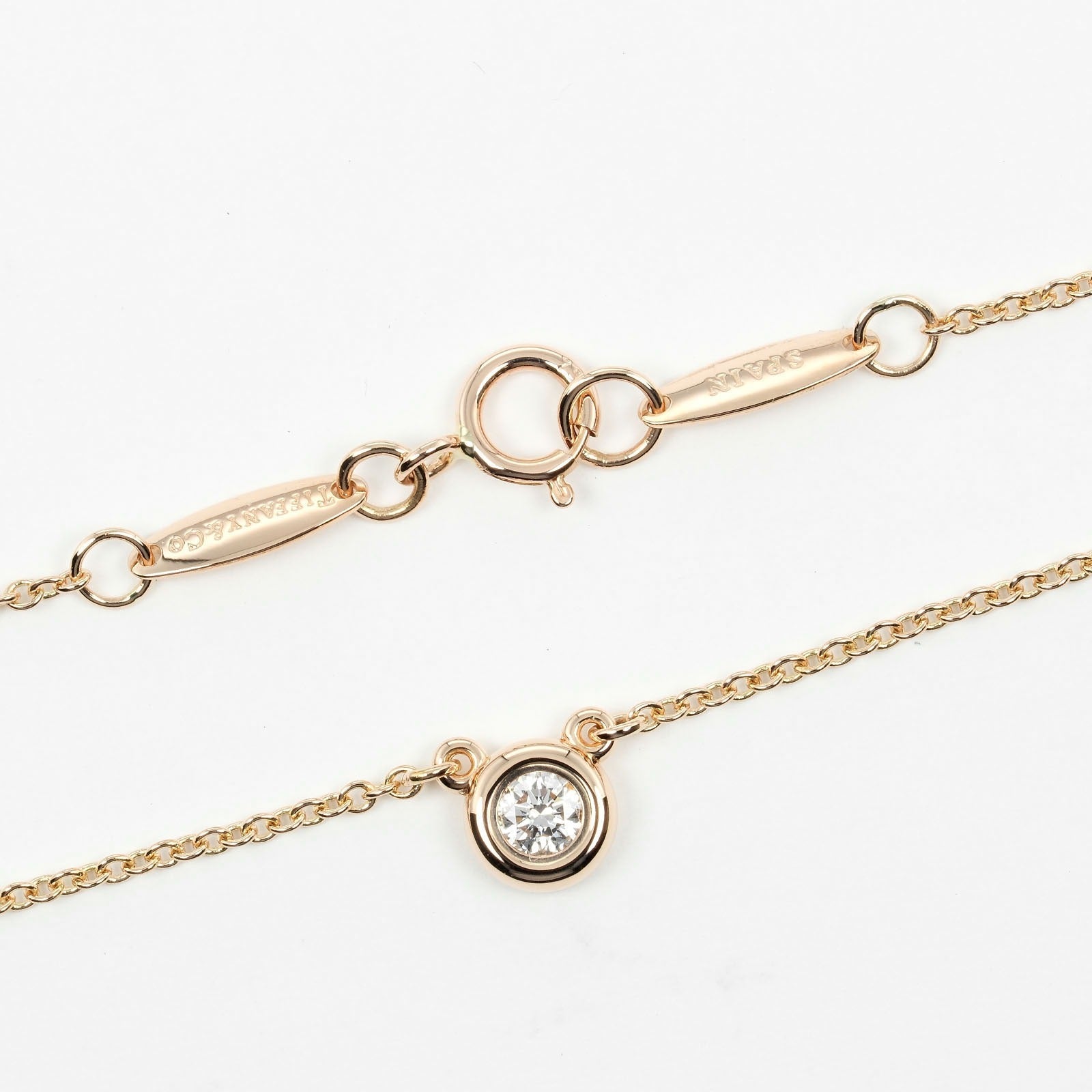 Tiffany & Co By The Yard Gold Rose Gold Necklace Jewelry (Pre-Owned)