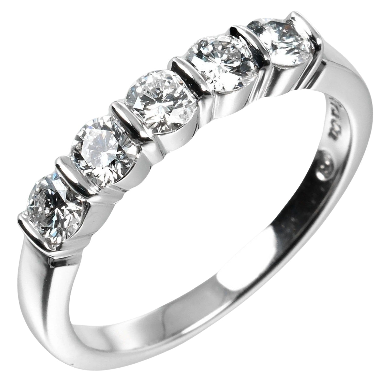 Tiffany & Co Forever Silver Platinum Ring Jewelry (Pre-Owned)