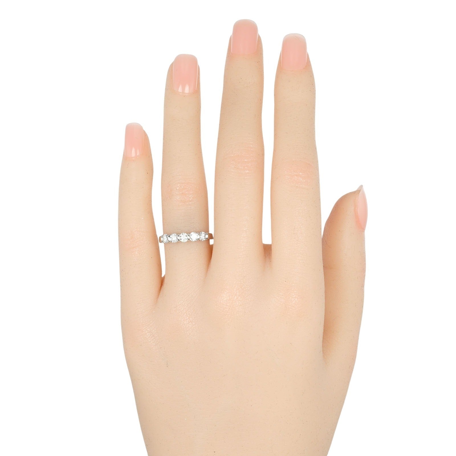Tiffany & Co Forever Silver Platinum Ring Jewelry (Pre-Owned)