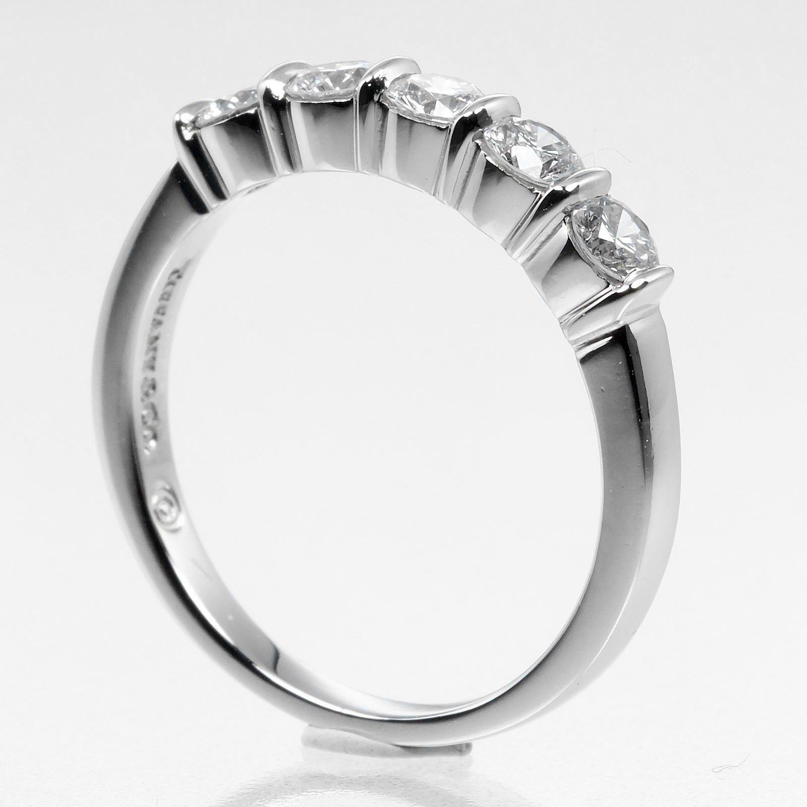Tiffany & Co Forever Silver Platinum Ring Jewelry (Pre-Owned)