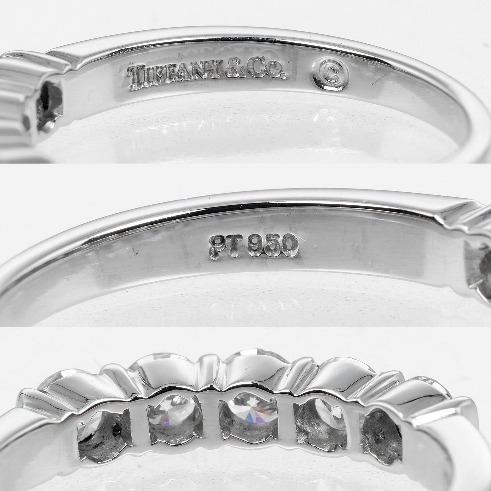 Tiffany & Co Forever Silver Platinum Ring Jewelry (Pre-Owned)