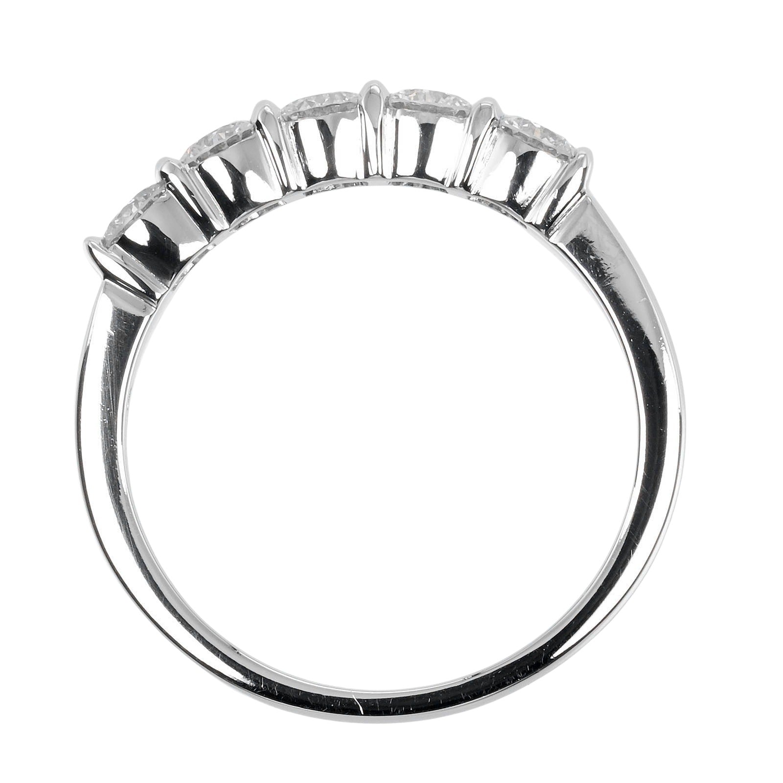 Tiffany & Co Forever Silver Platinum Ring Jewelry (Pre-Owned)