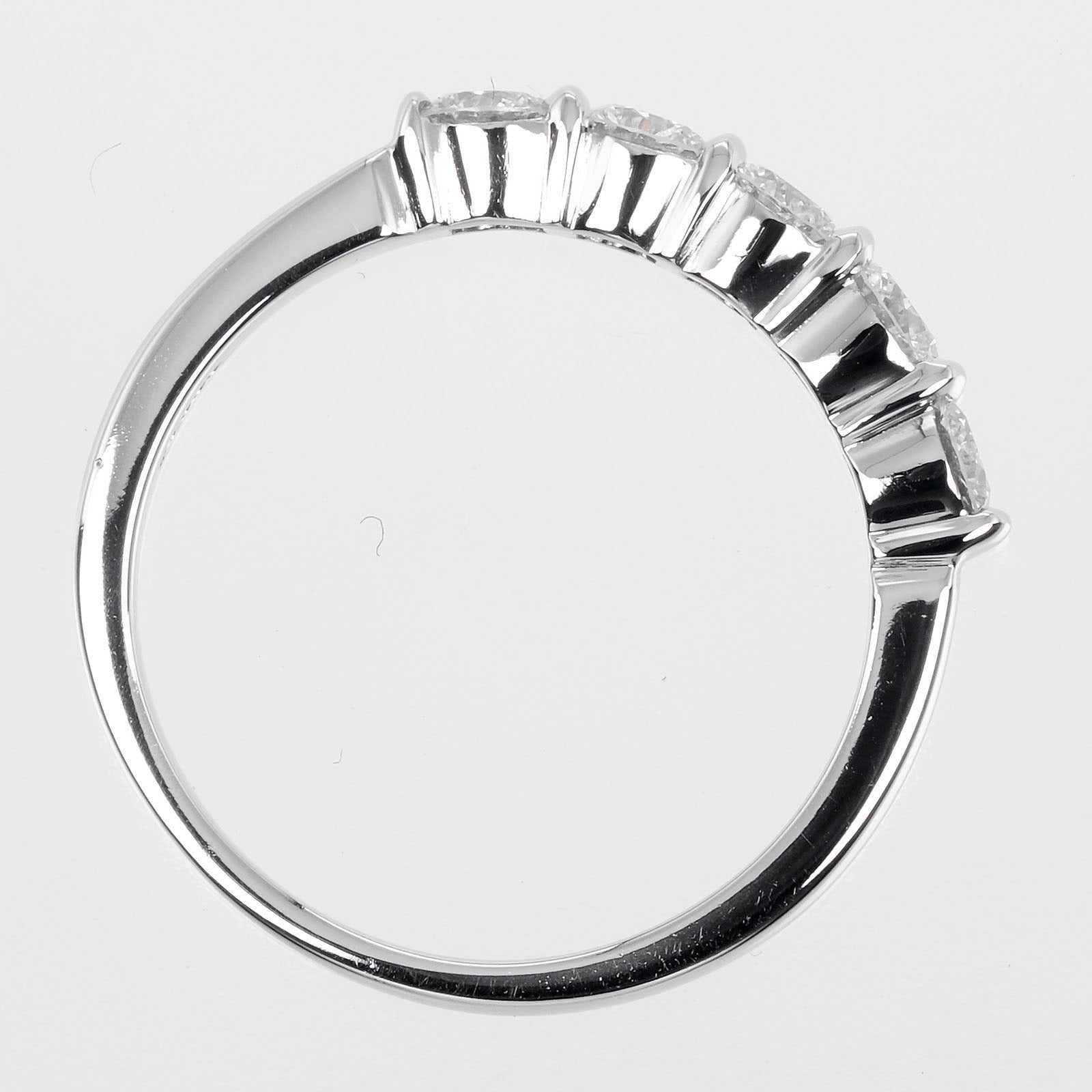 Tiffany & Co Forever Silver Platinum Ring Jewelry (Pre-Owned)