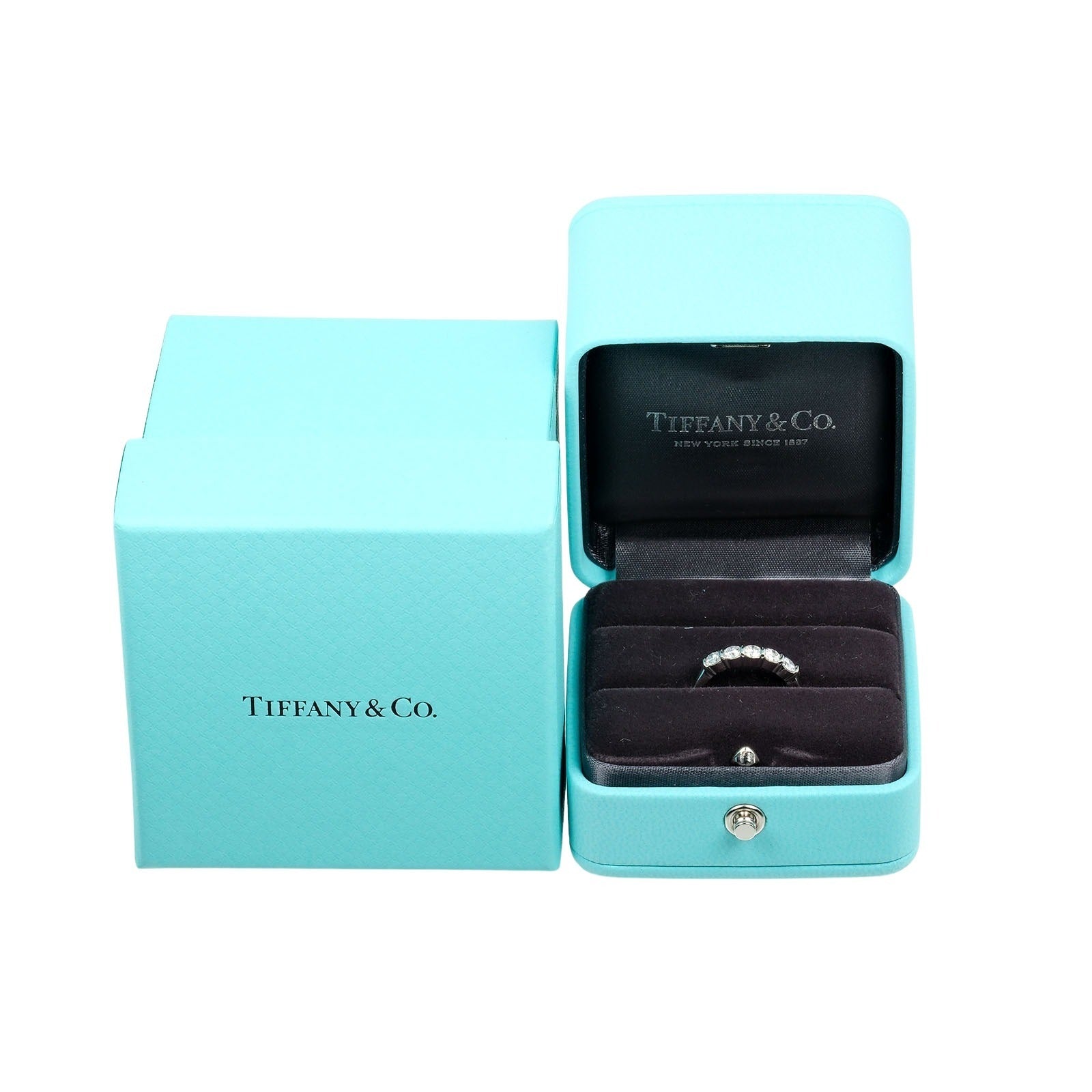 Tiffany & Co Forever Silver Platinum Ring Jewelry (Pre-Owned)