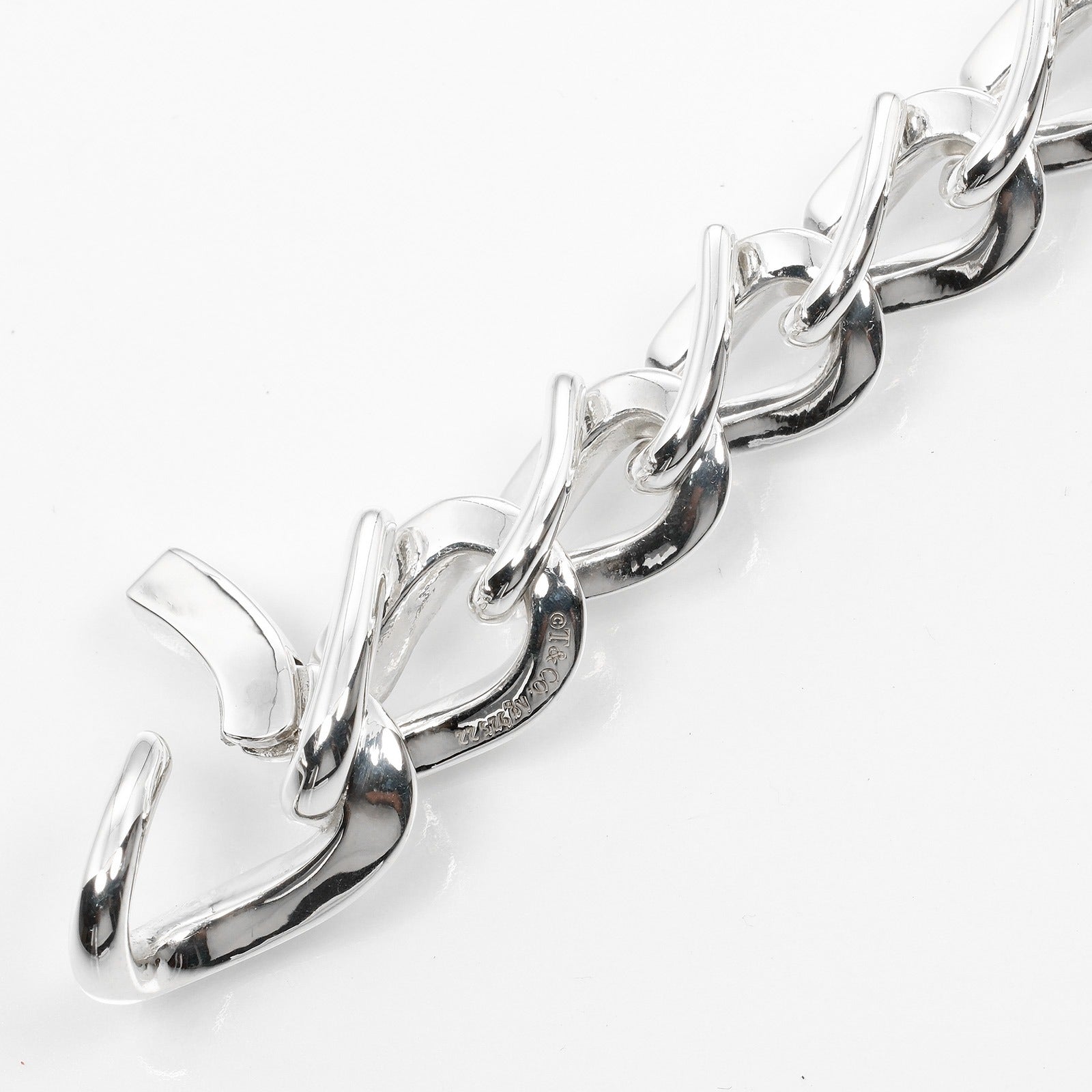 Tiffany & Co Bracelet A Maillon Silver Silver Bracelet Jewelry (Pre-Owned)