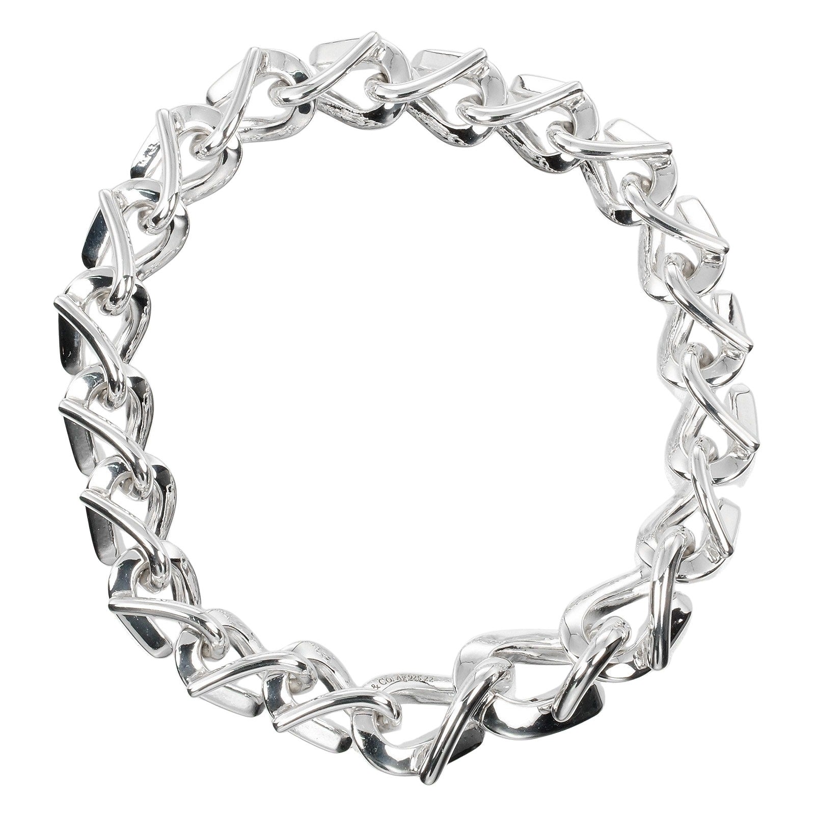 Tiffany & Co Bracelet A Maillon Silver Silver Bracelet Jewelry (Pre-Owned)