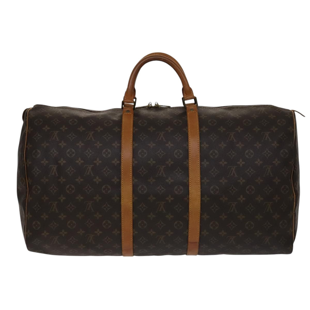 Louis Vuitton Keepall 60 Brown Canvas Travel Bag (Pre-Owned)