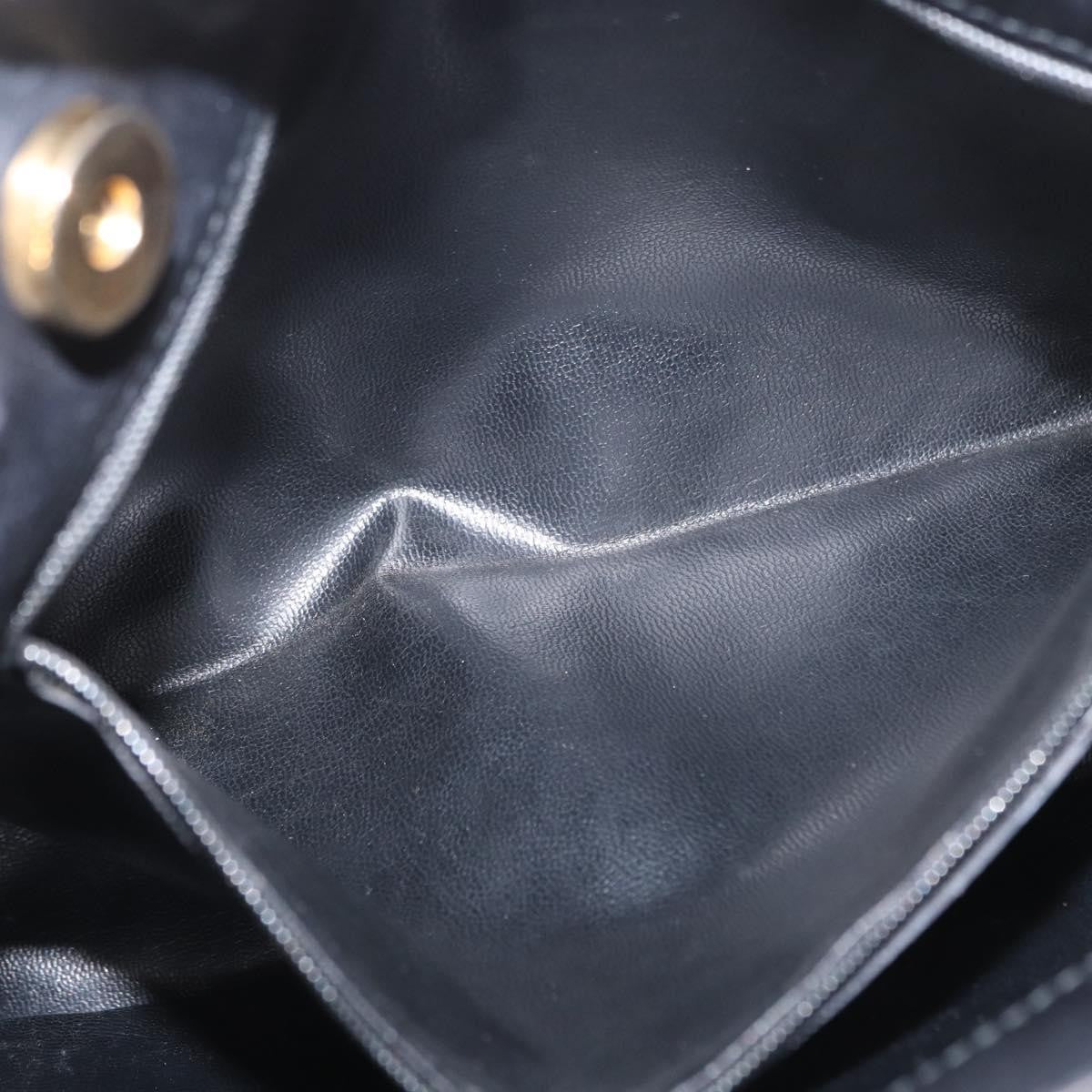 Salvatore Ferragamo Vintage Leather Black Leather Shoulder Bag Bag (Pre-Owned)