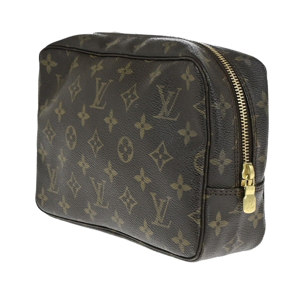Louis Vuitton Trousse De Toilette Brown Canvas Clutch Bag (Pre-Owned)