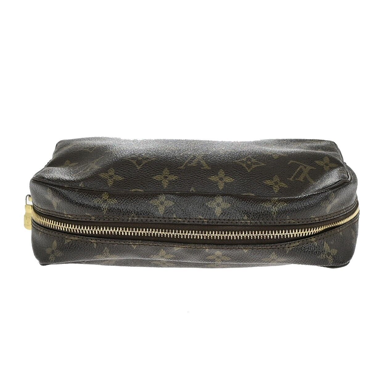 Louis Vuitton Trousse De Toilette Brown Canvas Clutch Bag (Pre-Owned)