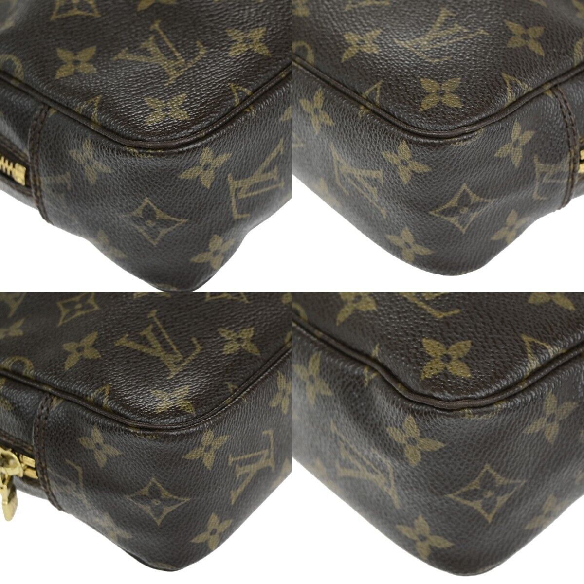 Louis Vuitton Trousse De Toilette Brown Canvas Clutch Bag (Pre-Owned)