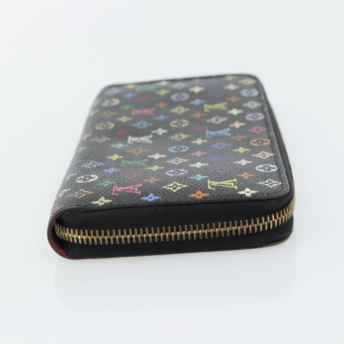 Louis Vuitton Aerogram Zippy Leather Black Canvas Wallets Accessory (Pre-Owned)