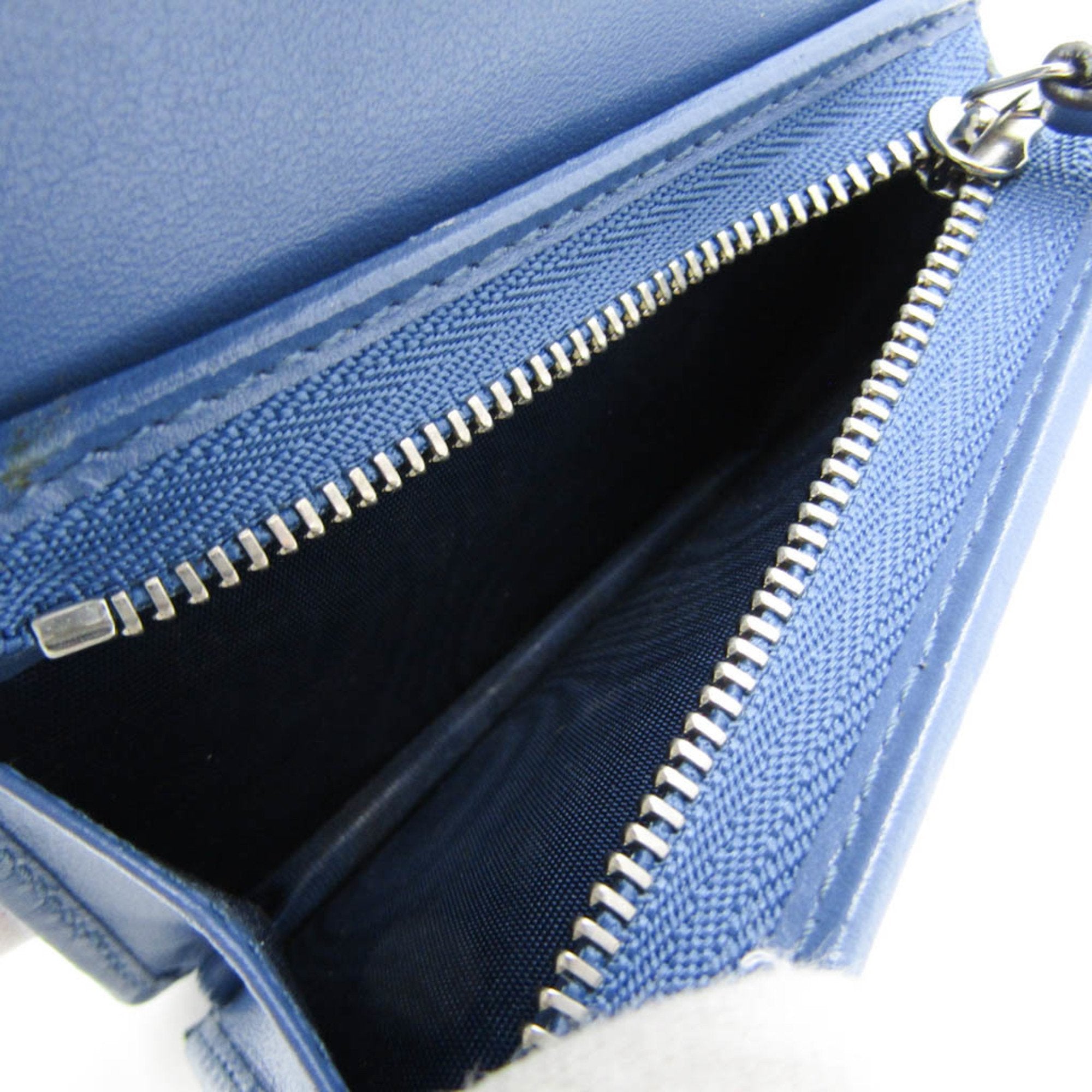 Gucci Blue Leather Wallet (Pre-Owned)