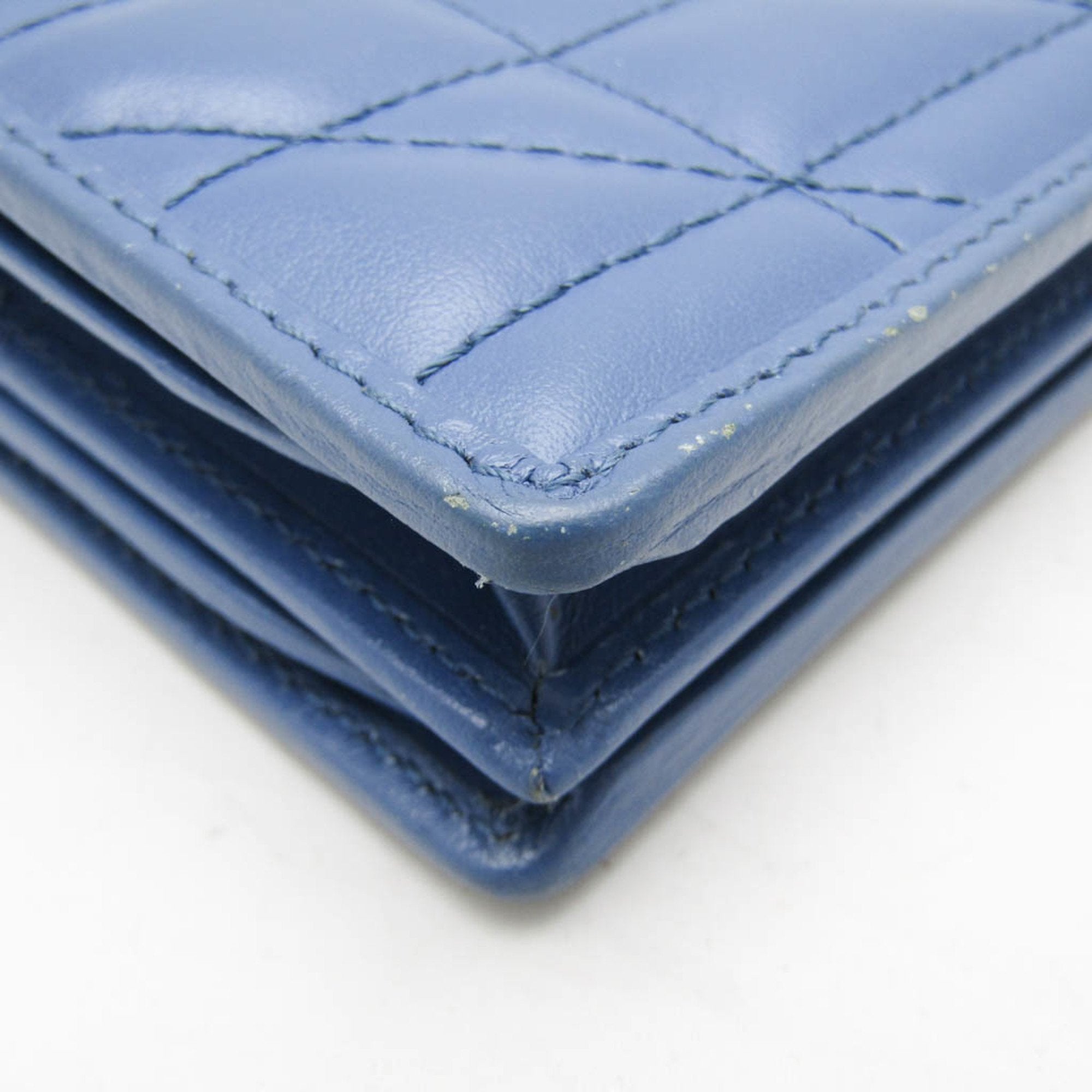 Gucci Blue Leather Wallet (Pre-Owned)