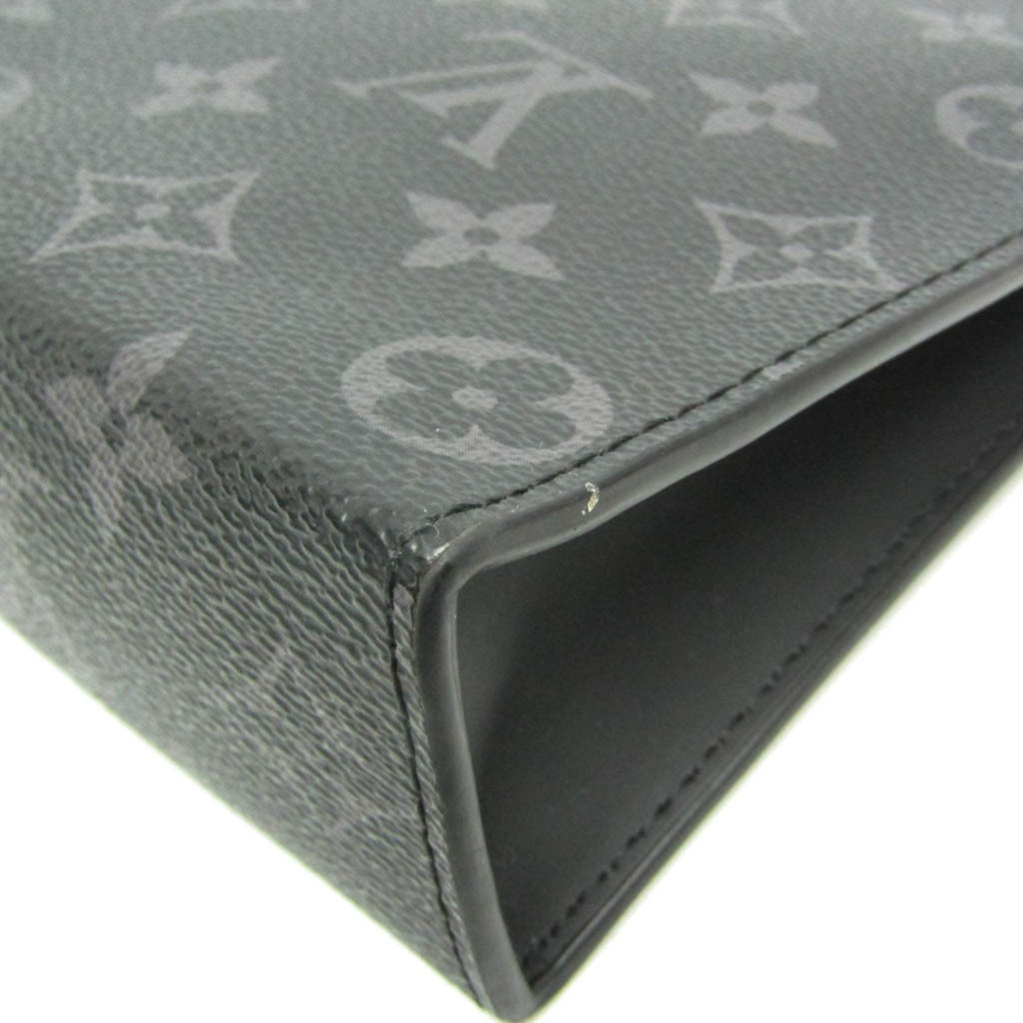 Louis Vuitton Pochette Voyage Navy Canvas Clutch Bag (Pre-Owned)