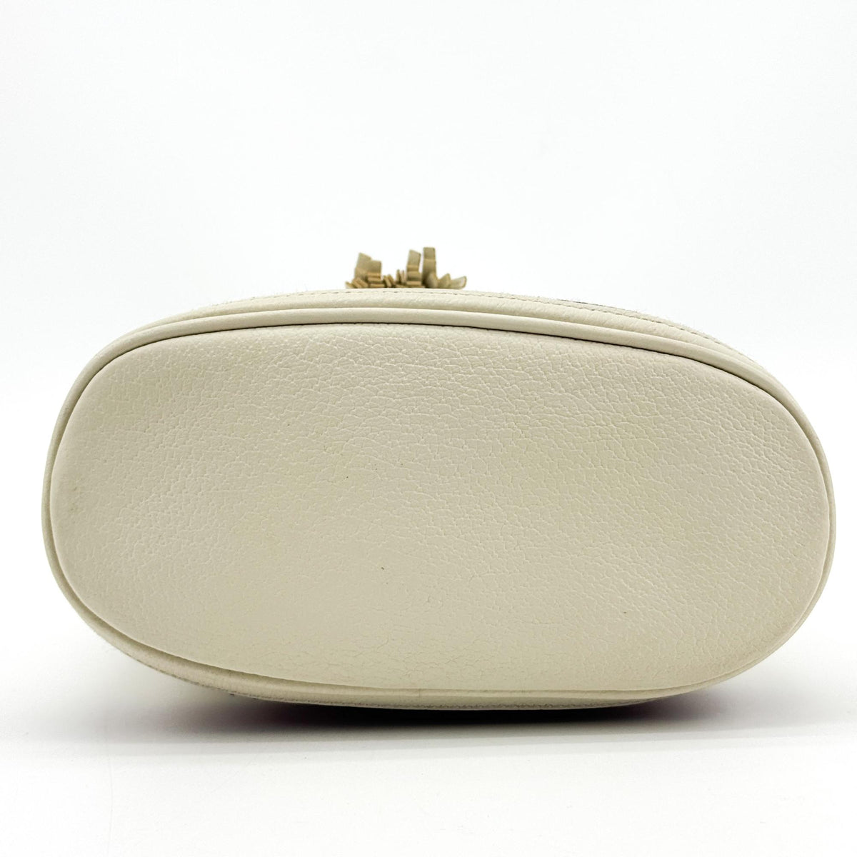 Gucci Ophidia Bucket Leather White Leather Handbag (Pre-Owned)