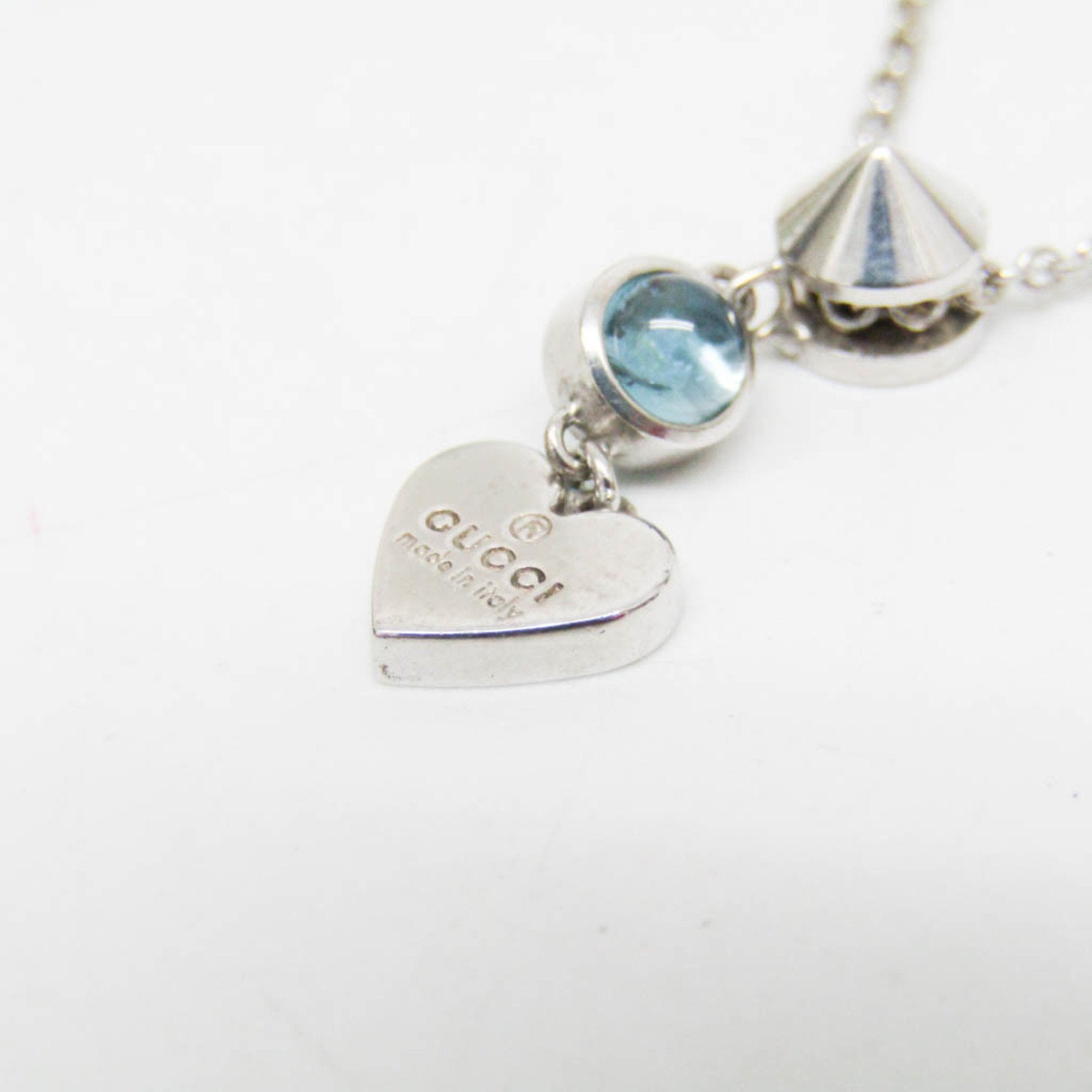 Gucci Silver Silver Necklace Jewelry (Pre-Owned)