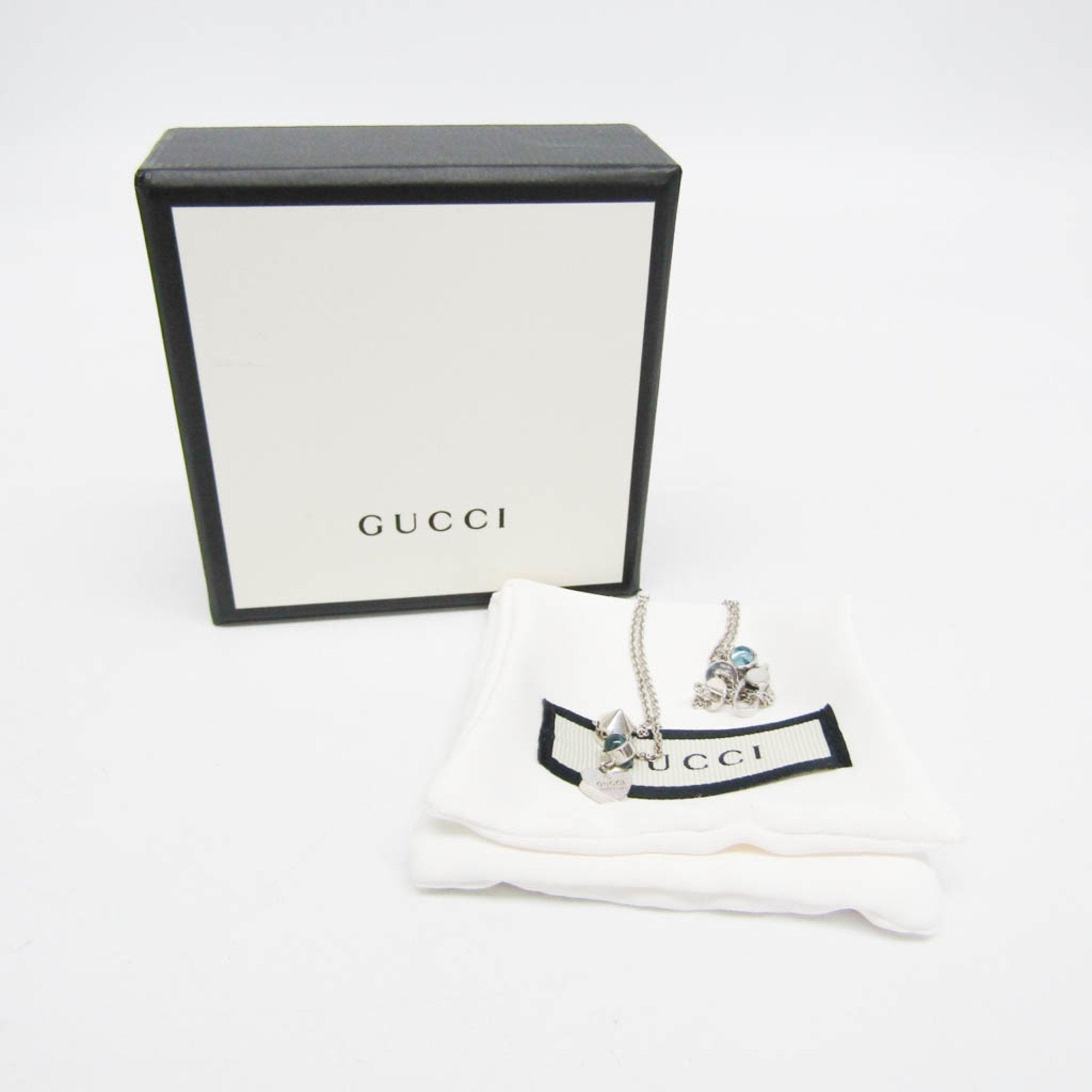 Gucci Silver Silver Necklace Jewelry (Pre-Owned)