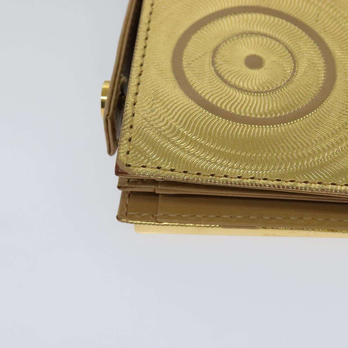 Fendi Gold Leather Shoulder Bag (Pre-Owned)