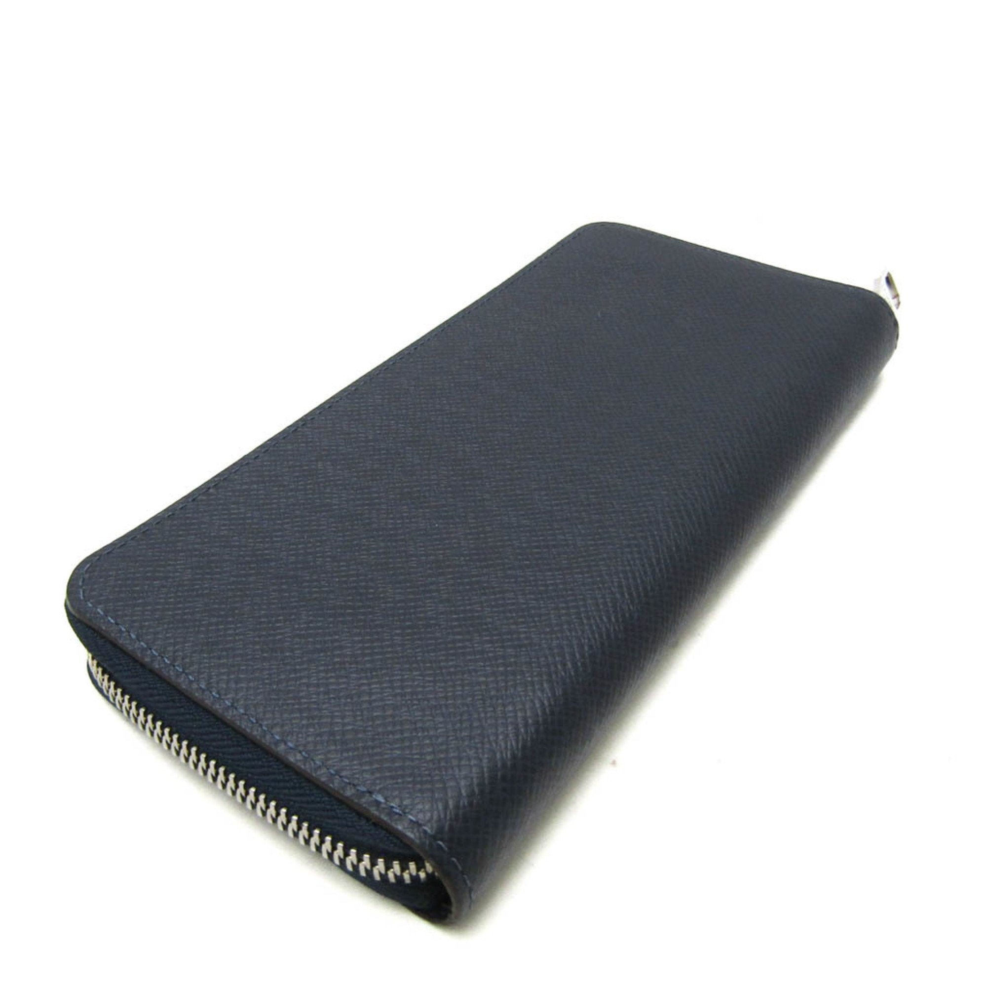 Louis Vuitton Zippy Wallet Navy Leather Wallet (Pre-Owned)