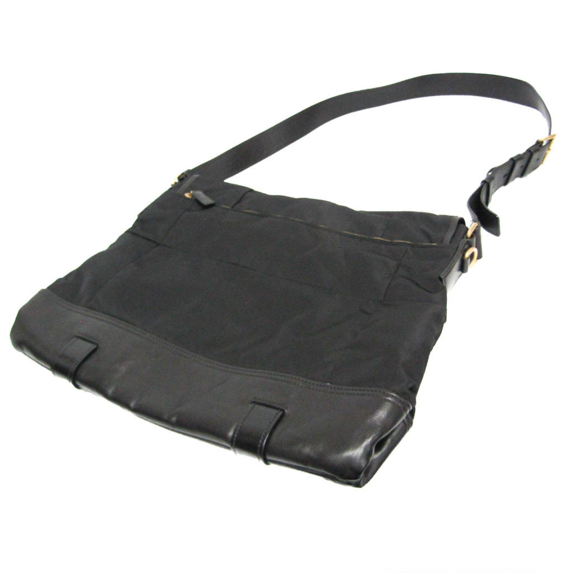 Prada Tessuto Black Polyester Shoulder Bag (Pre-Owned)