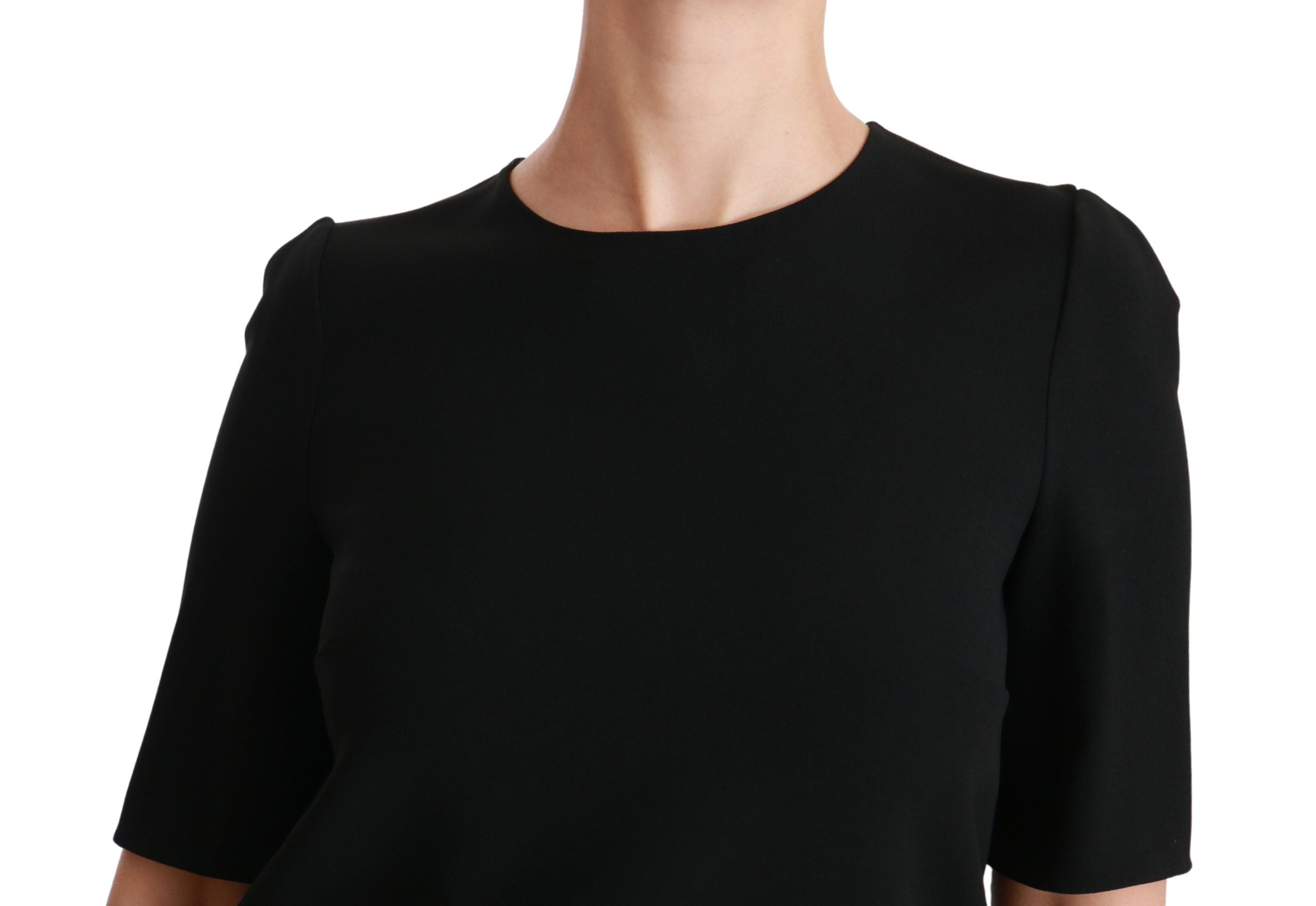 Dolce & Gabbana Elegant Black Stretch Blouse Women's Top